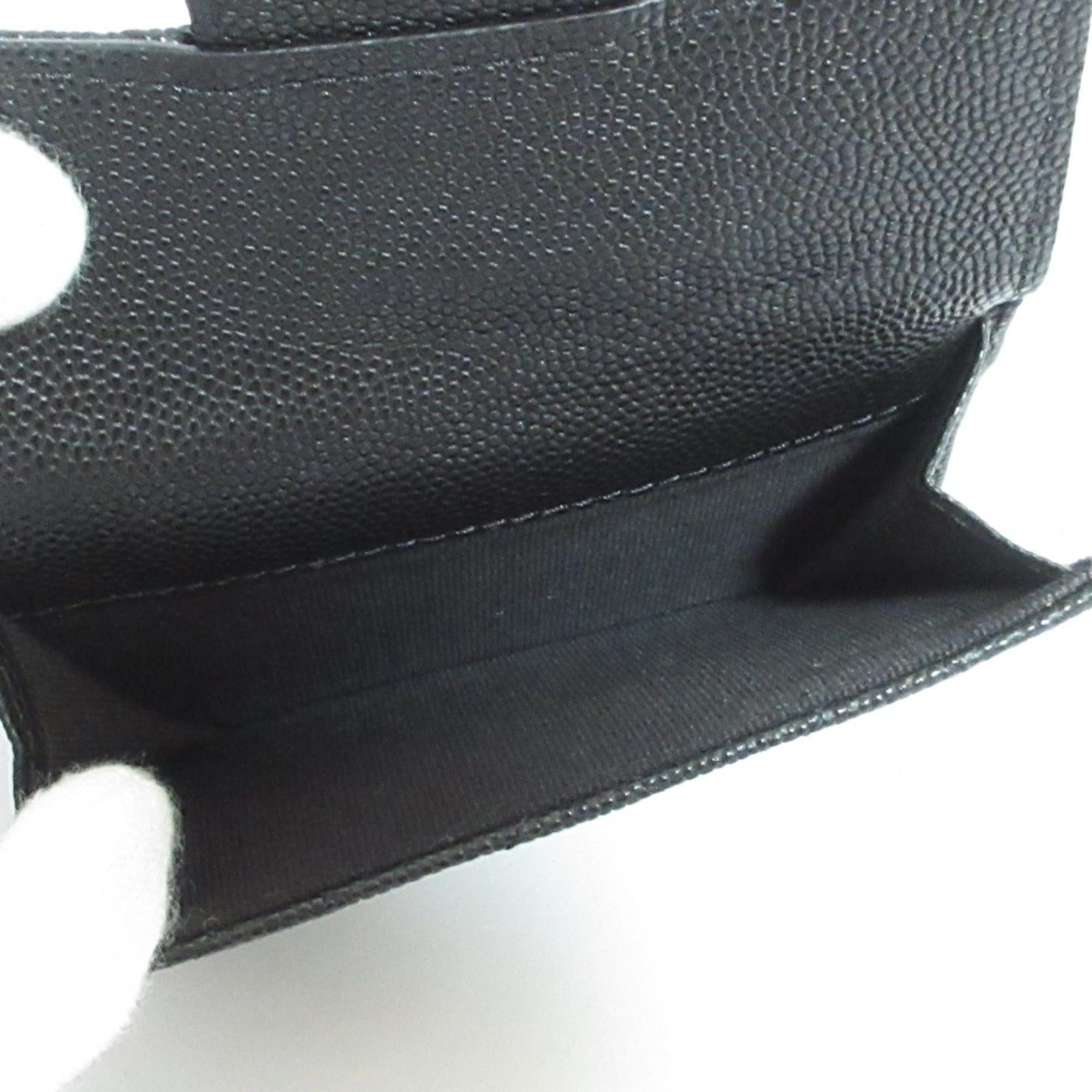 Chanel Chanel Caviar Skin Matelassé Classic Small Flap Wallet AP0230 Black Women's Size ONE SIZE - 5 Thumbnail