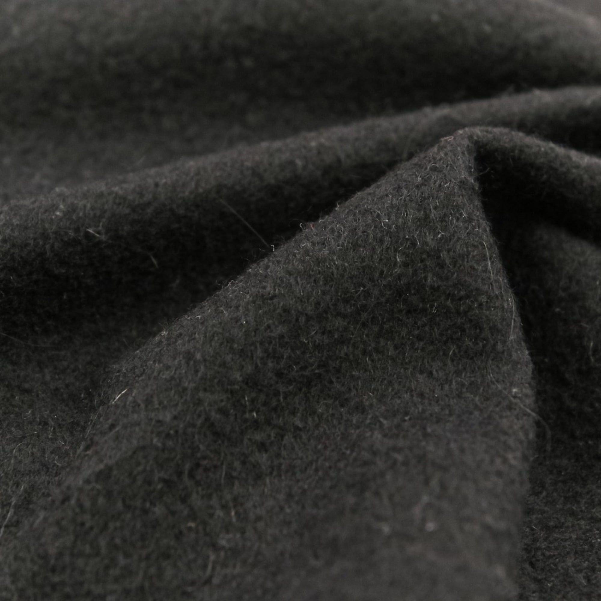 Hermes Hermes Fringe Cashmere Stole Scarf Black Men's Women's Size ONE SIZE - 4 Thumbnail
