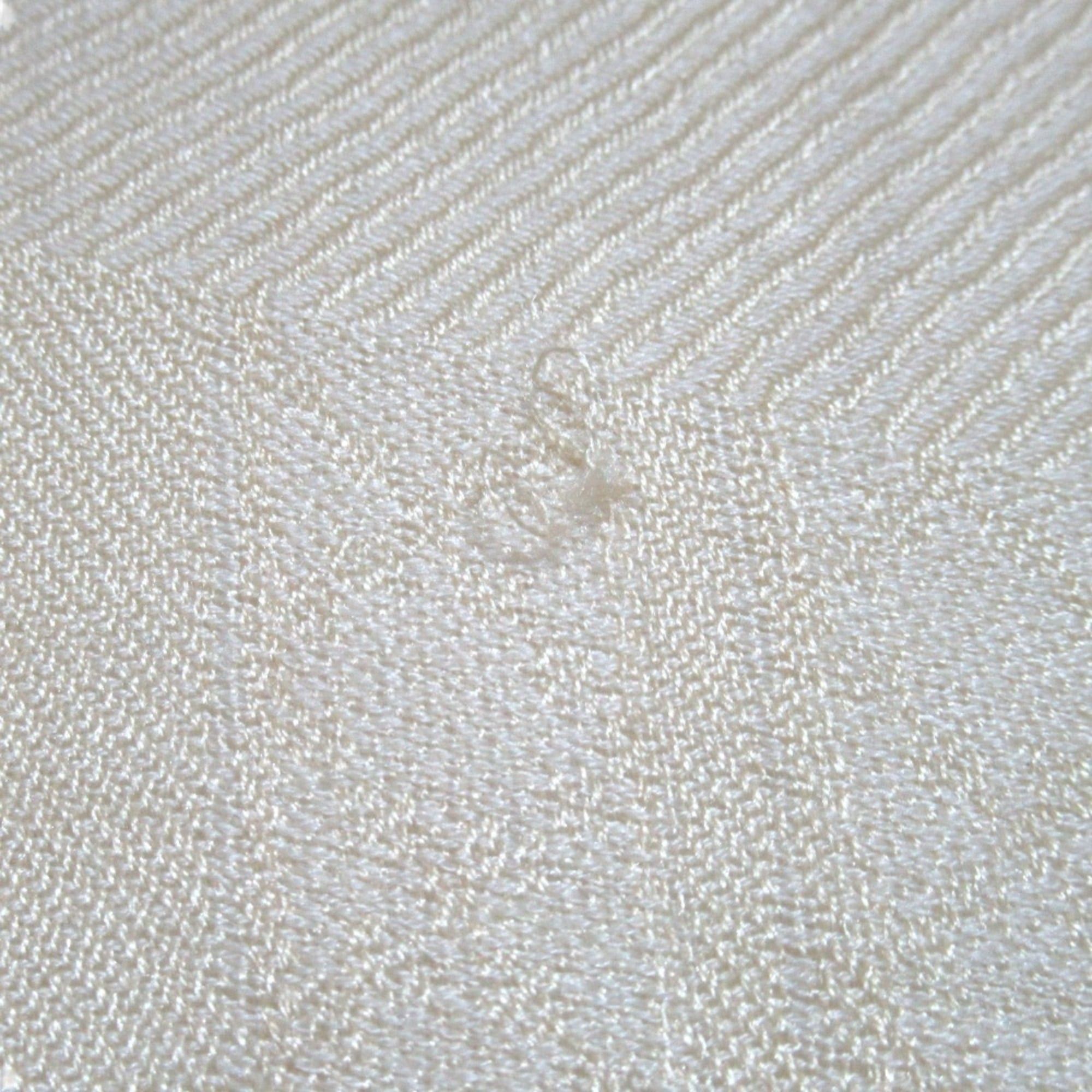 Gucci GUCCI Diamante Jacquard Fox Fur Silk Wool Stole Shawl Beige Women's Size ONE SIZE - 7 Thumbnail