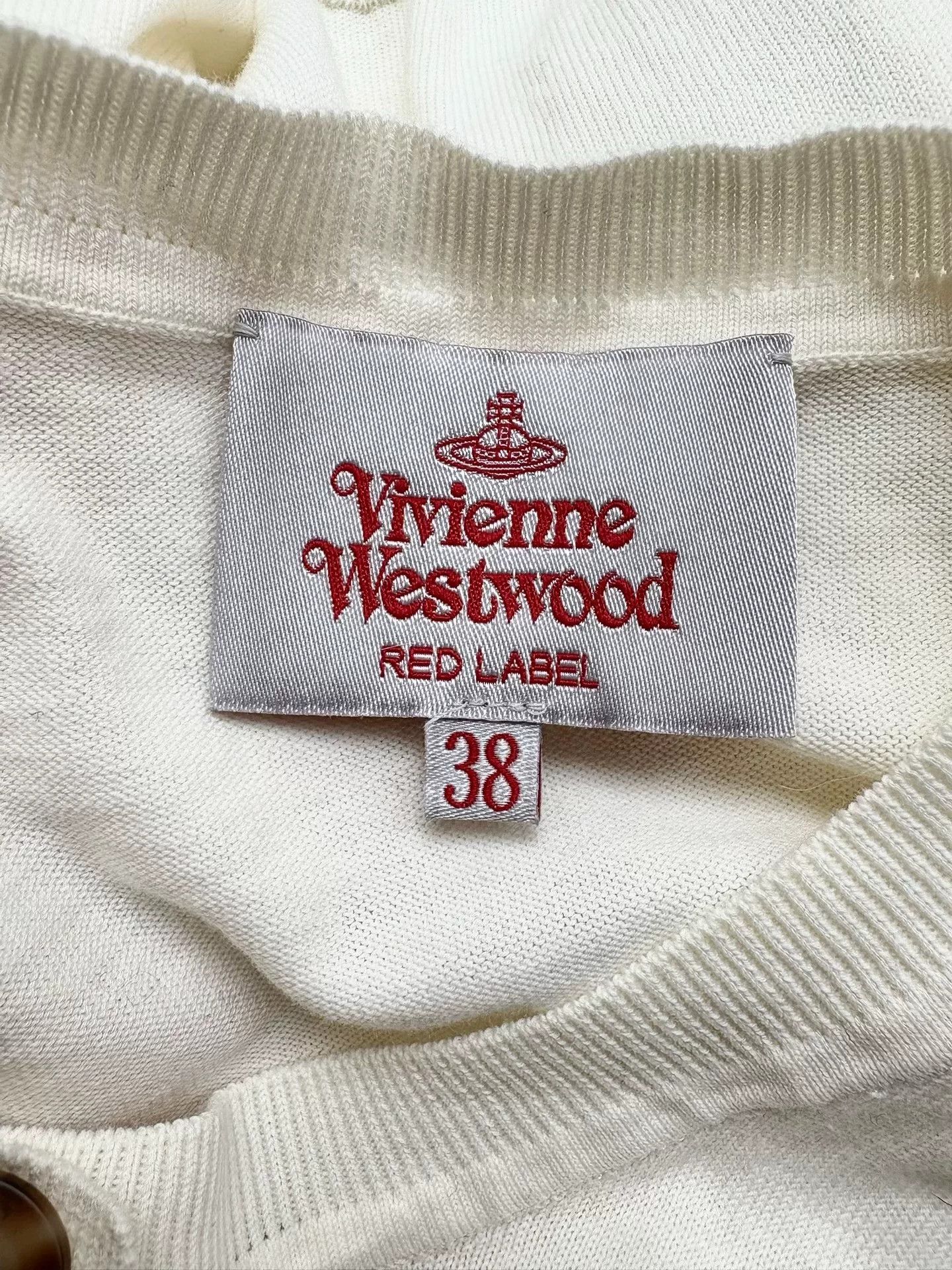 Vivienne Westwood Vivienne Westwood White Saturn Knit Sweater Size S / US 4 / IT 40 - 7 Thumbnail