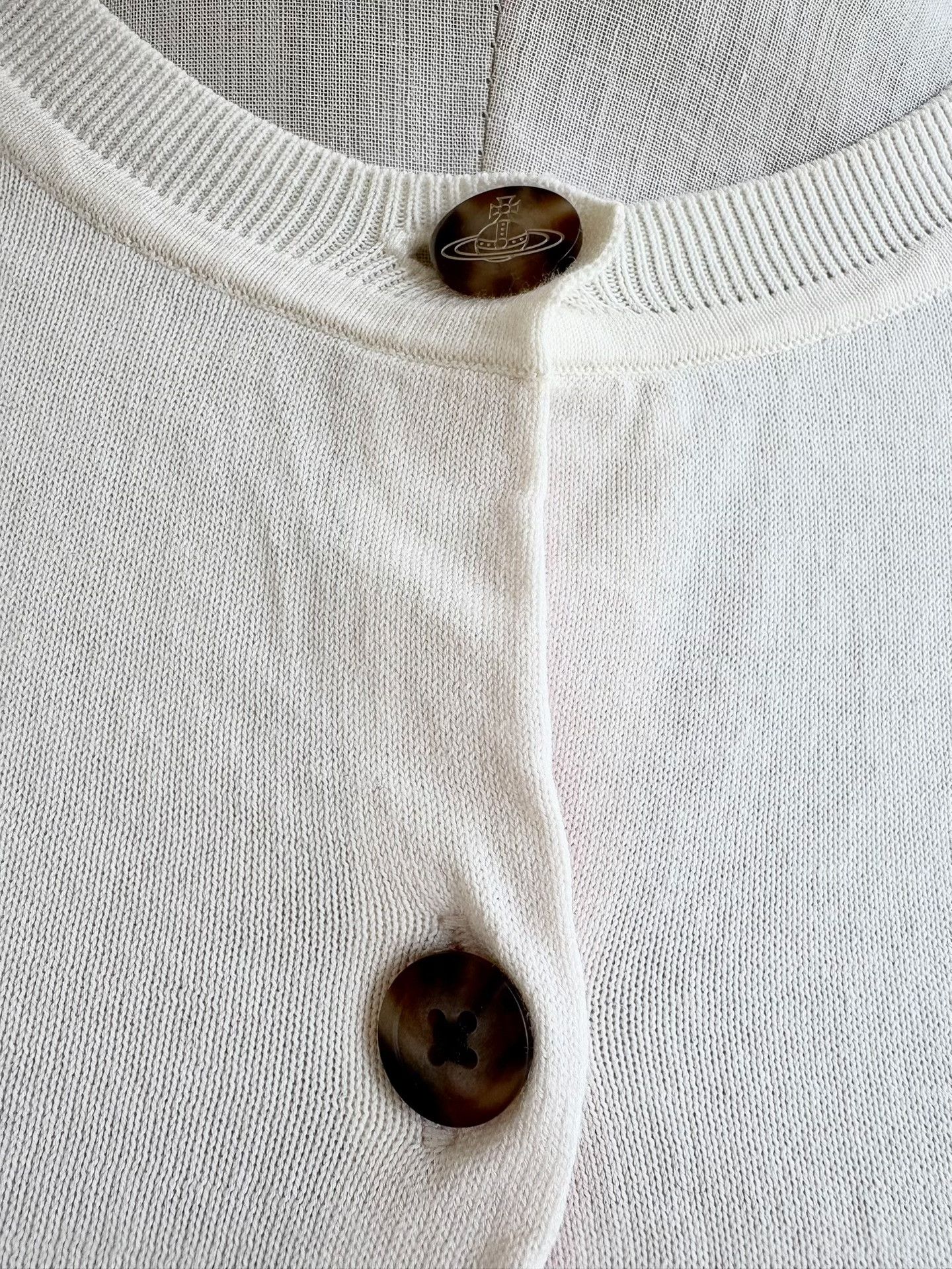 Vivienne Westwood Vivienne Westwood White Saturn Knit Sweater Size S / US 4 / IT 40 - 4 Thumbnail