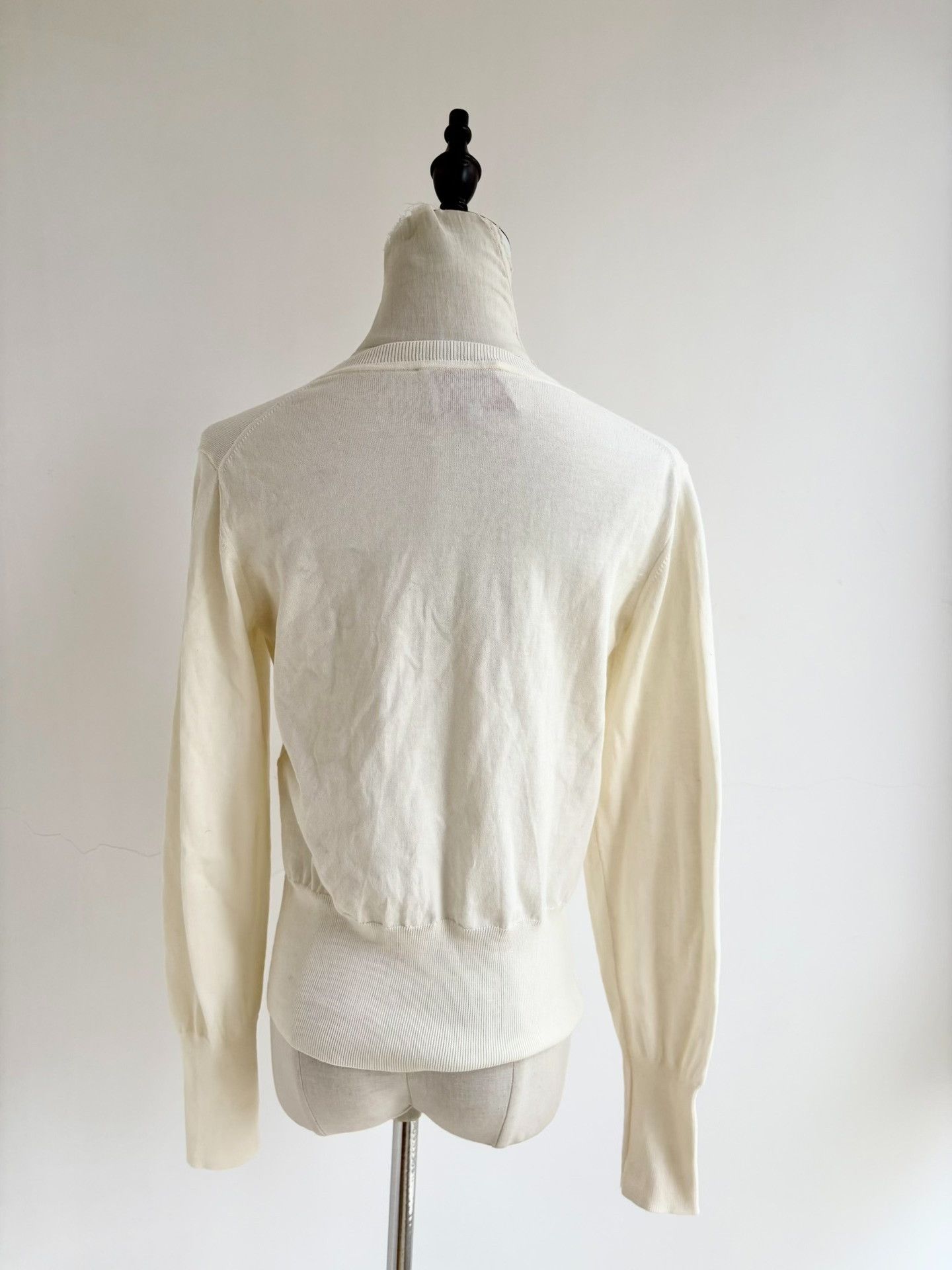 Vivienne Westwood Vivienne Westwood White Saturn Knit Sweater Size S / US 4 / IT 40 - 6 Thumbnail