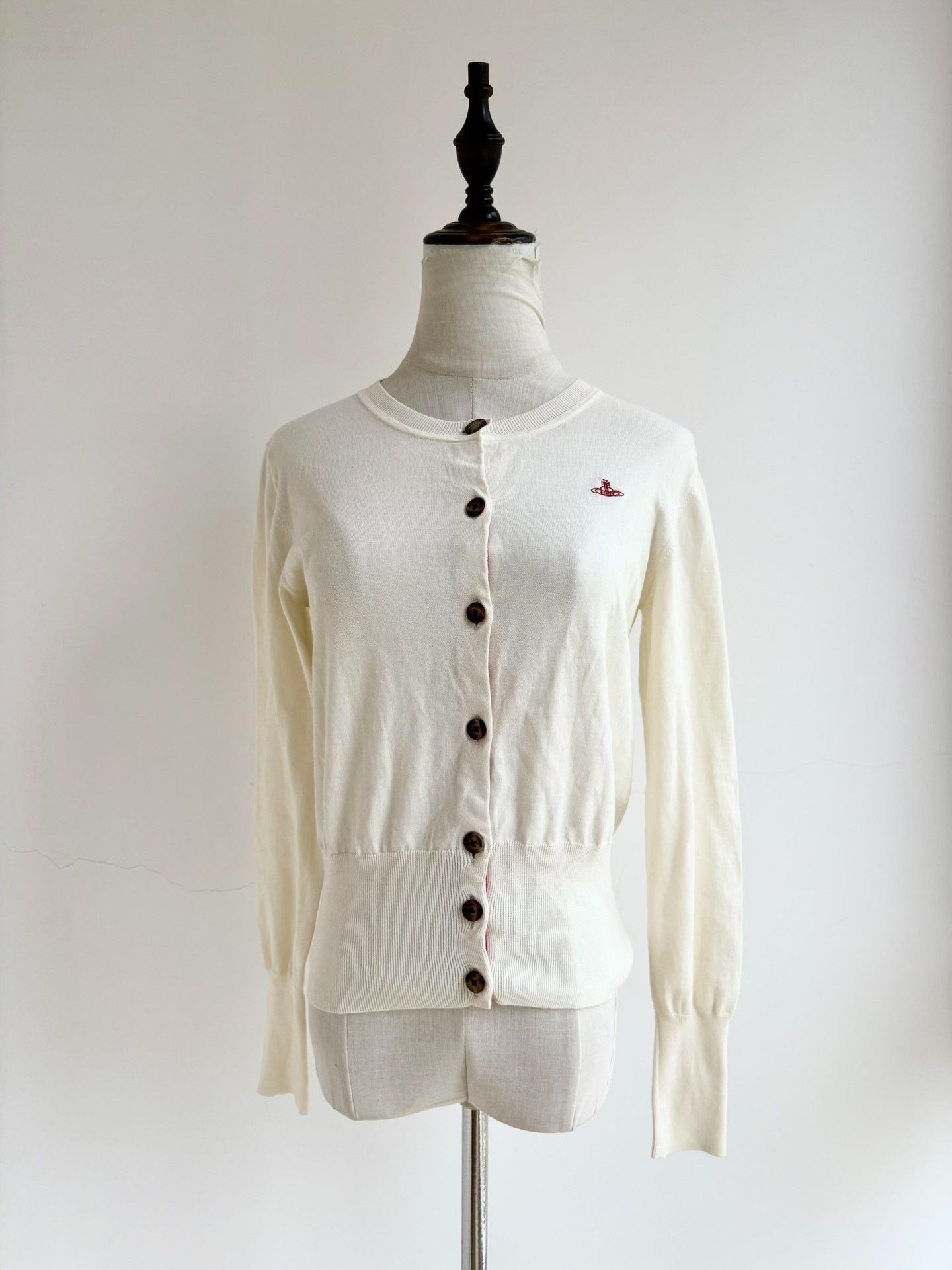 Vivienne Westwood Vivienne Westwood White Saturn Knit Sweater Size S / US 4 / IT 40 - 2 Thumbnail