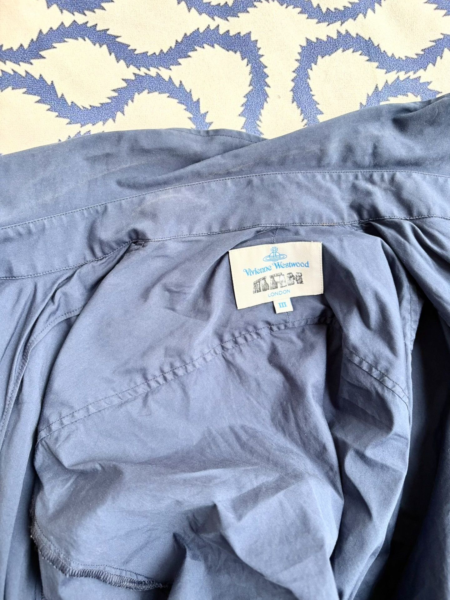 Vivienne Westwood Vivienne Westwood Vintage Blue Short Sleeve Shirt Size L / US 10 / IT 46 - 7 Thumbnail