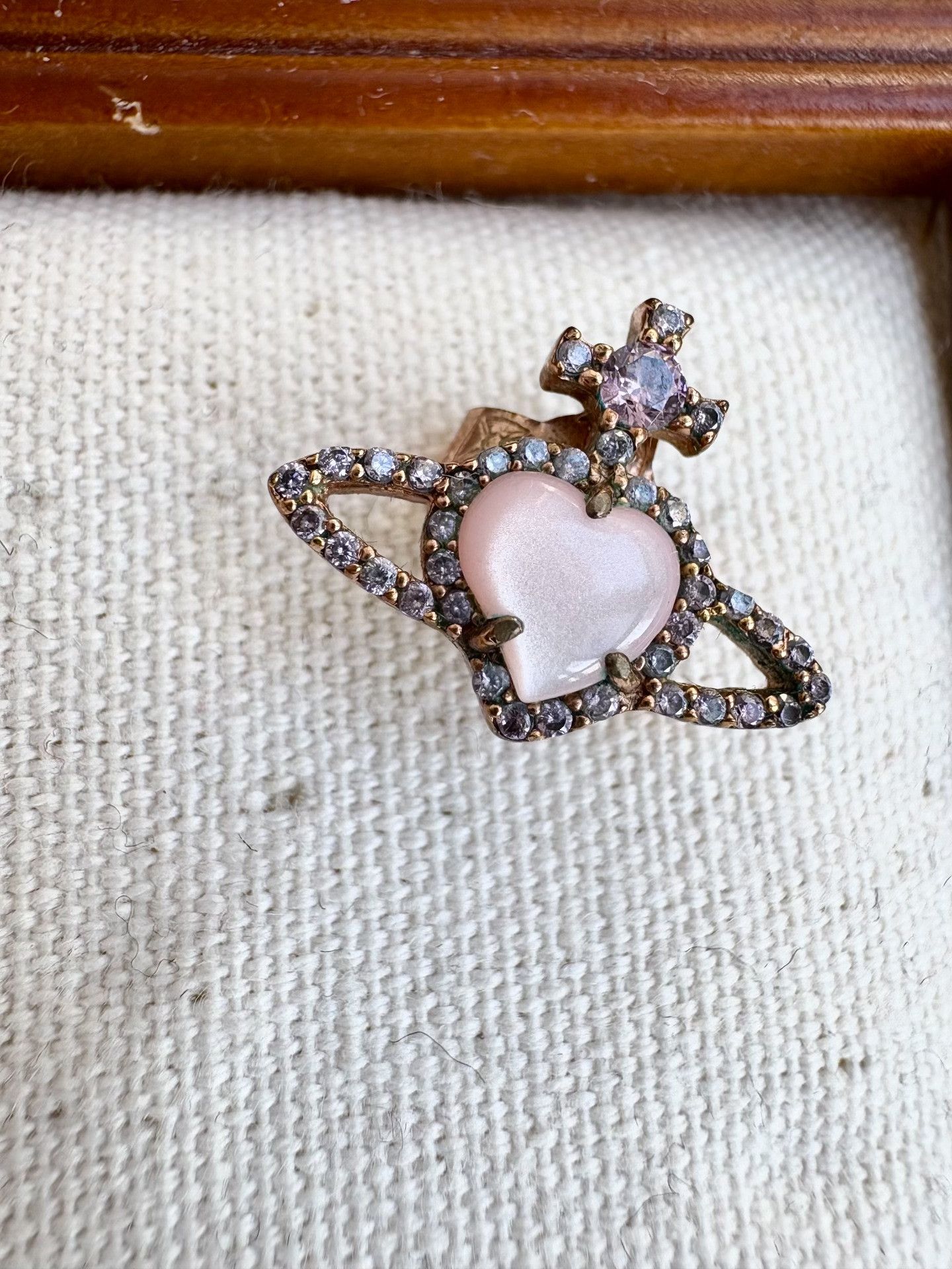 Vivienne Westwood Vivienne Westwood Vintage Pink Heart Single Earring Size ONE SIZE - 3 Thumbnail