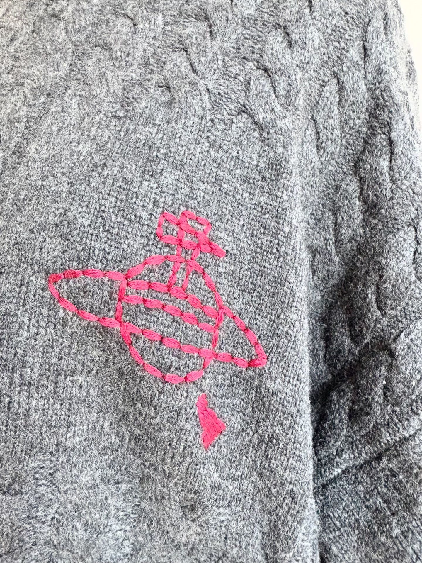 Vivienne Westwood Vivienne Westwood Vintage Gray Cable Sweater Size M / US 6-8 / IT 42-44 - 2 Thumbnail