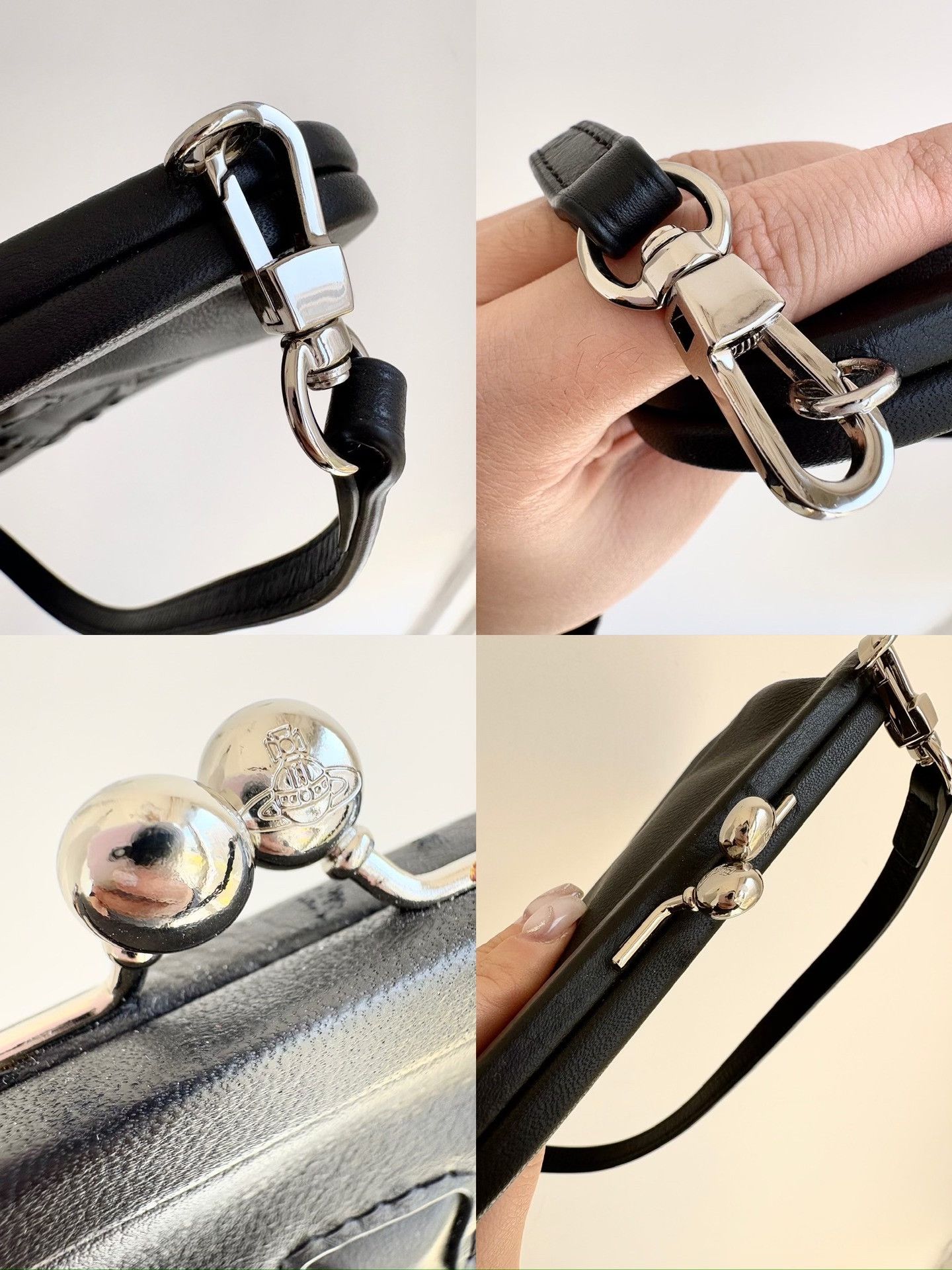 Vivienne Westwood Vivienne Westwood Embossed Saturn Shoulder Bag Size ONE SIZE - 9 Thumbnail