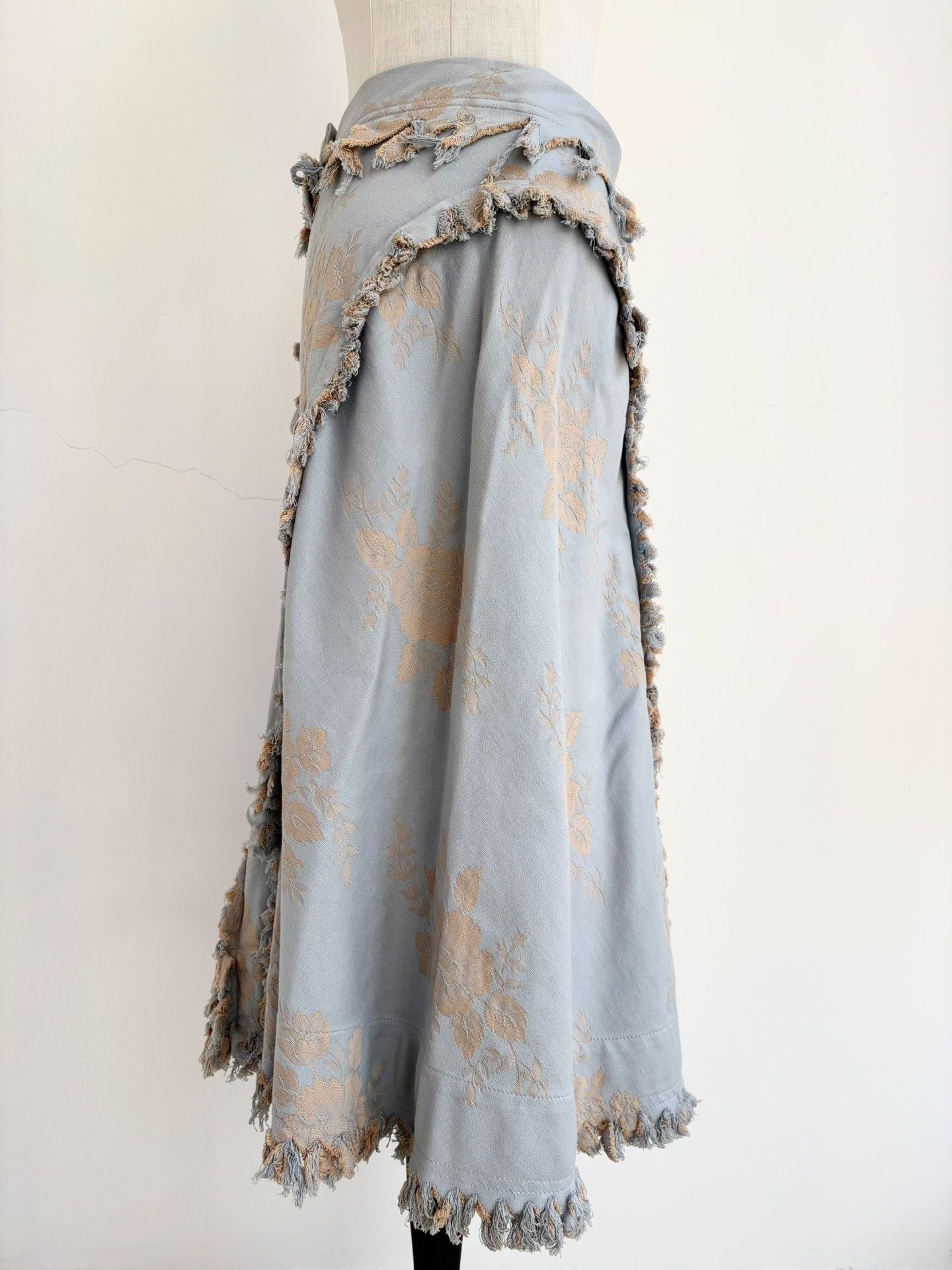 Vivienne Westwood Vivienne Westwood Blue Gold Floral Skirt Size 40" / US 18 - 4 Thumbnail
