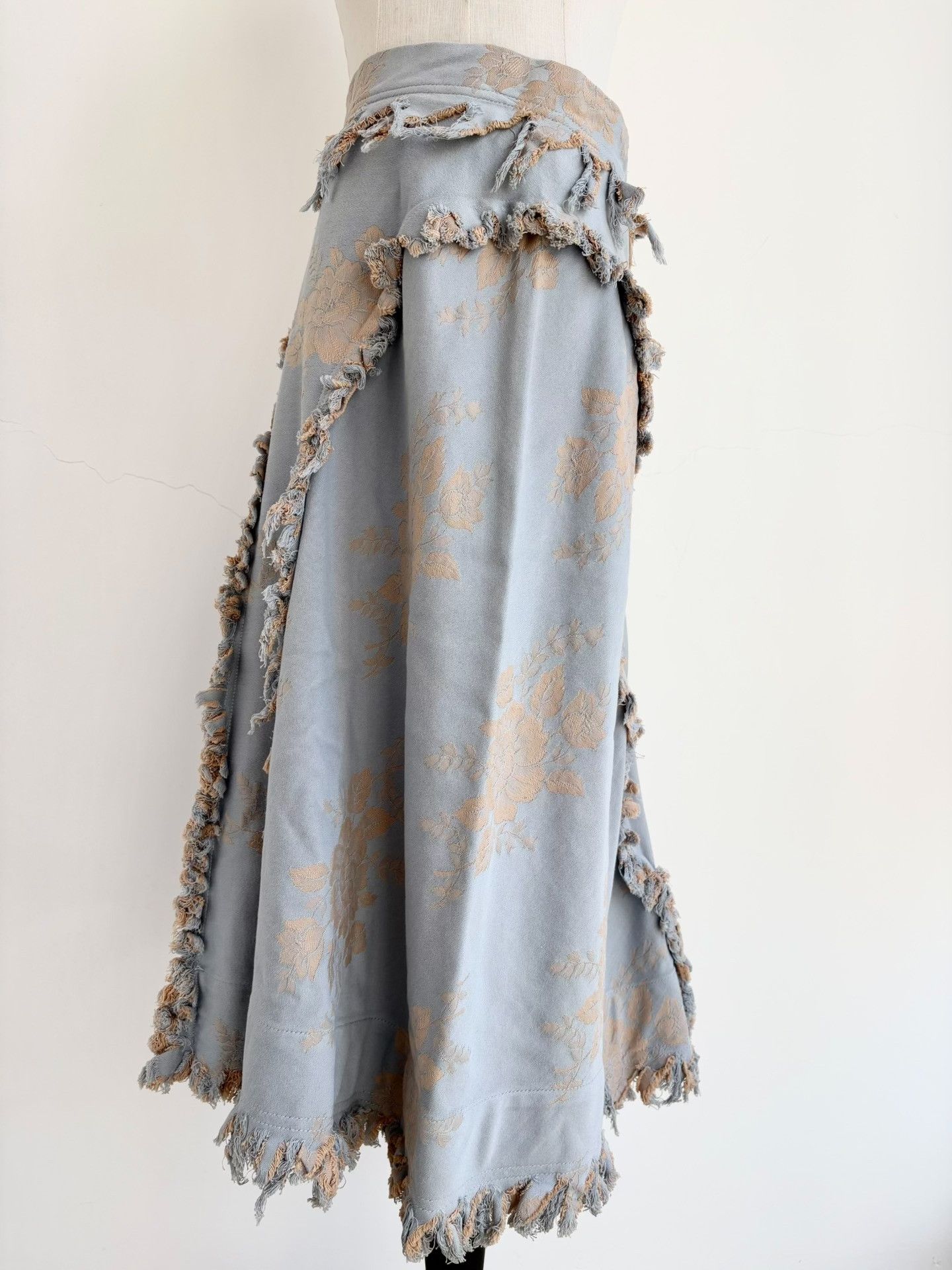 Vivienne Westwood Vivienne Westwood Blue Gold Floral Skirt Size 40" / US 18 - 2 Thumbnail