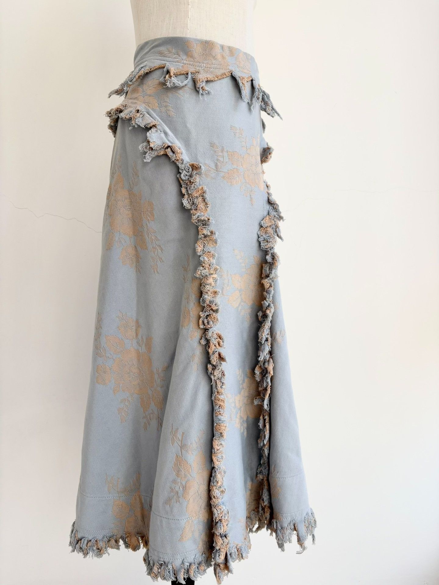 Vivienne Westwood Vivienne Westwood Blue Gold Floral Skirt Size 40" / US 18 - 5 Thumbnail