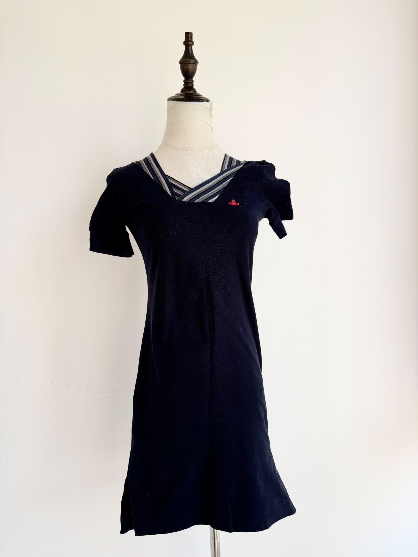 Vivienne Westwood Vivienne Westwood Vintage Blue Stripe Dress Size M / US 6-8 / IT 42-44 - 2 Thumbnail