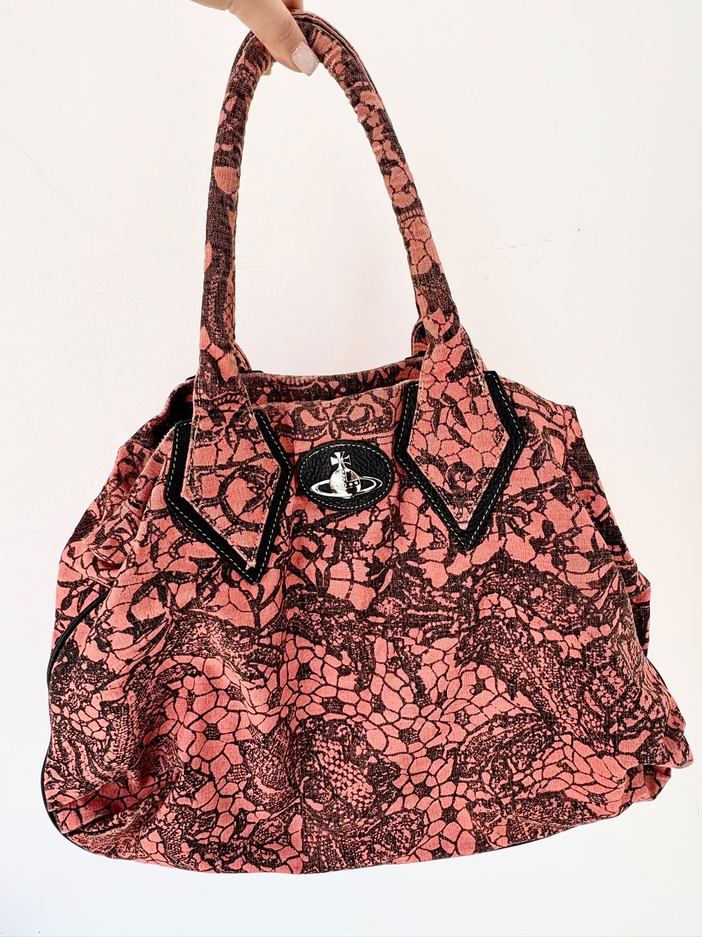Vivienne Westwood Vivienne Westwood Vintage Orange Lace Handbag Size ONE SIZE - 2 Thumbnail