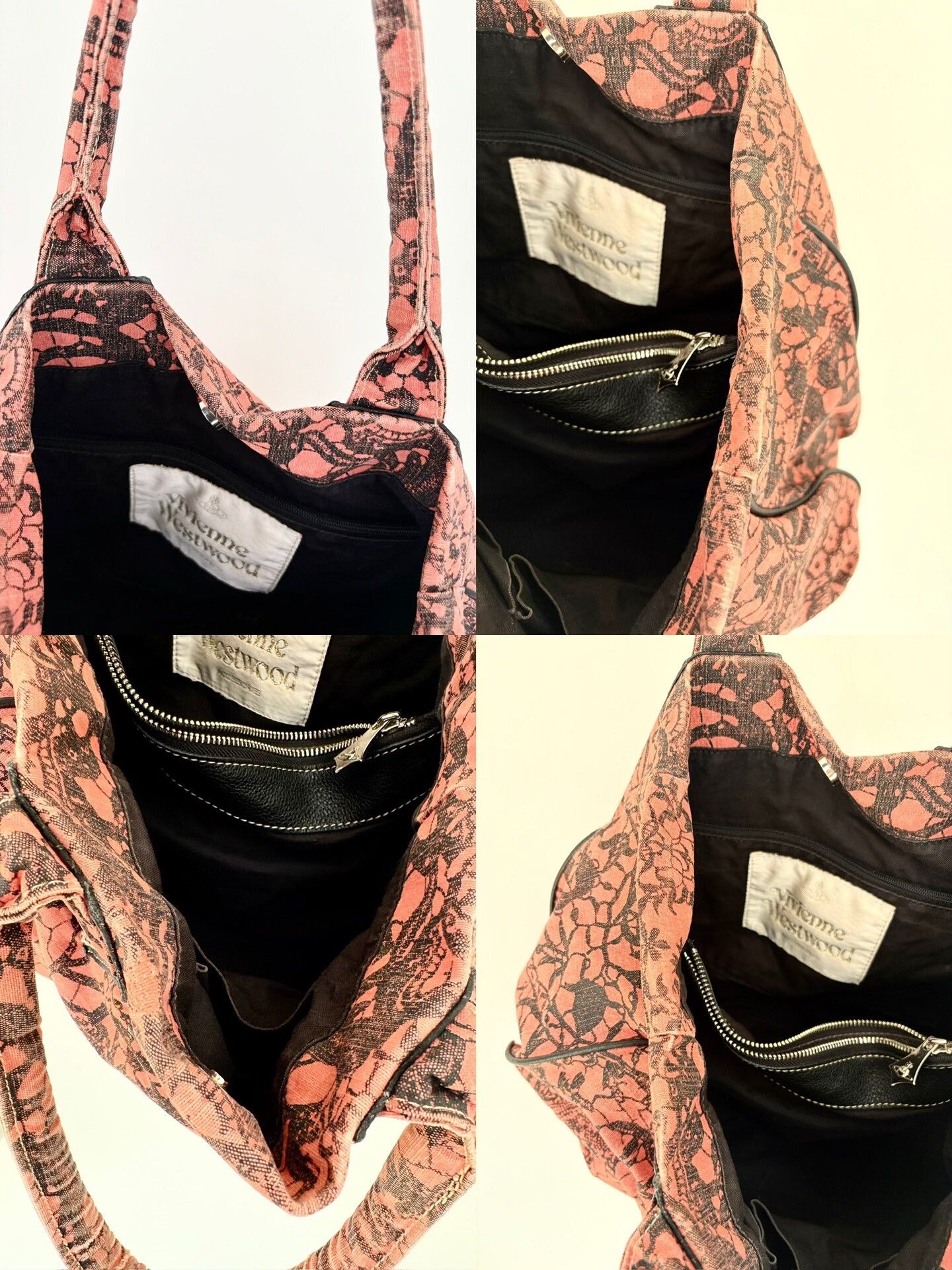 Vivienne Westwood Vivienne Westwood Vintage Orange Lace Handbag Size ONE SIZE - 8 Thumbnail