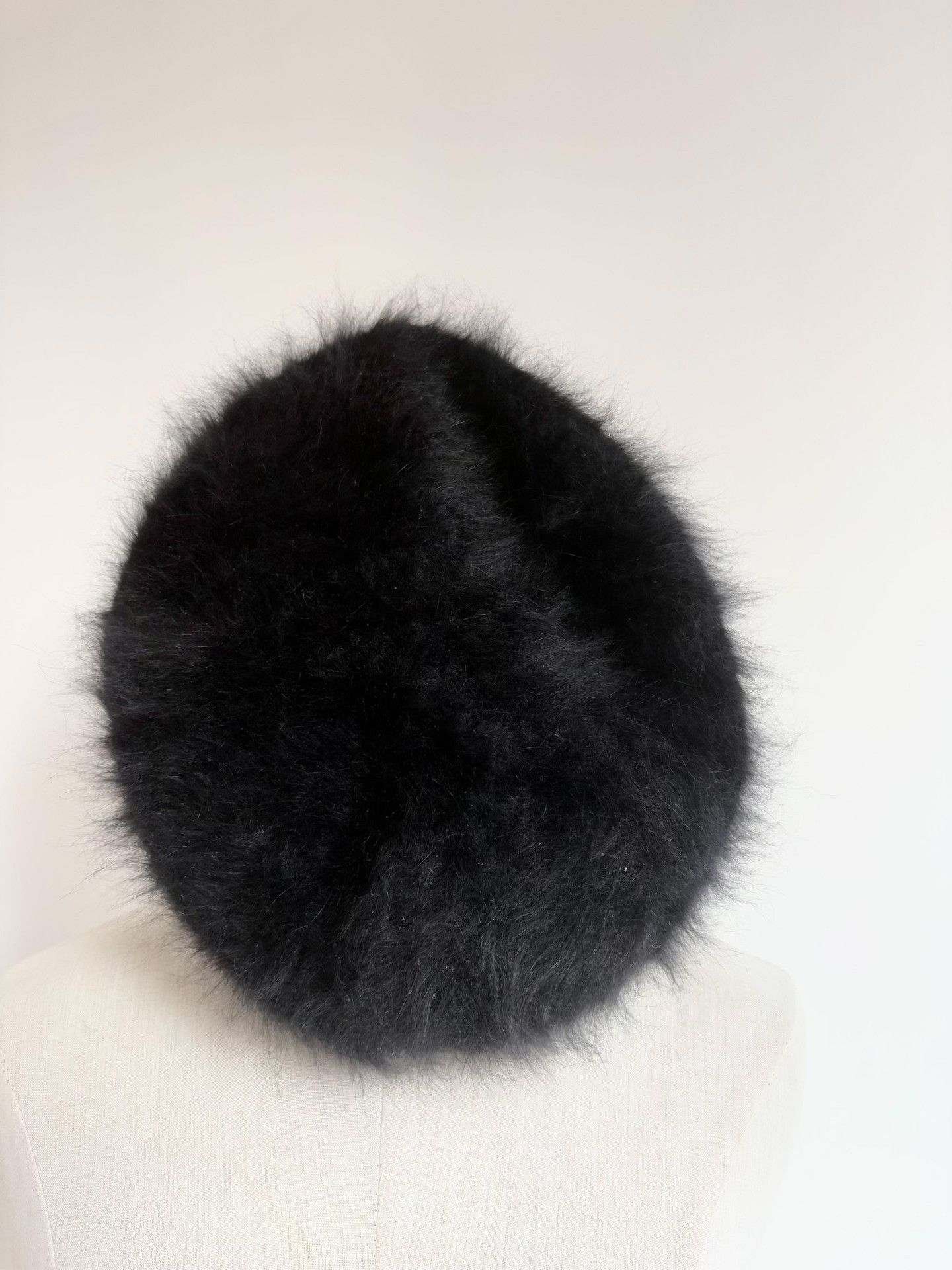 Vivienne Westwood Vivienne Westwood Vintage Black Faux Fur Beret Size ONE SIZE - 3 Thumbnail
