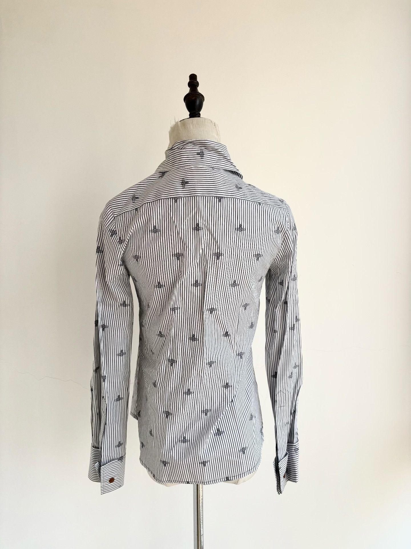 Vivienne Westwood Vivienne Westwood Vintage Black Striped Saturn Shirt Size S / US 4 / IT 40 - 3 Thumbnail