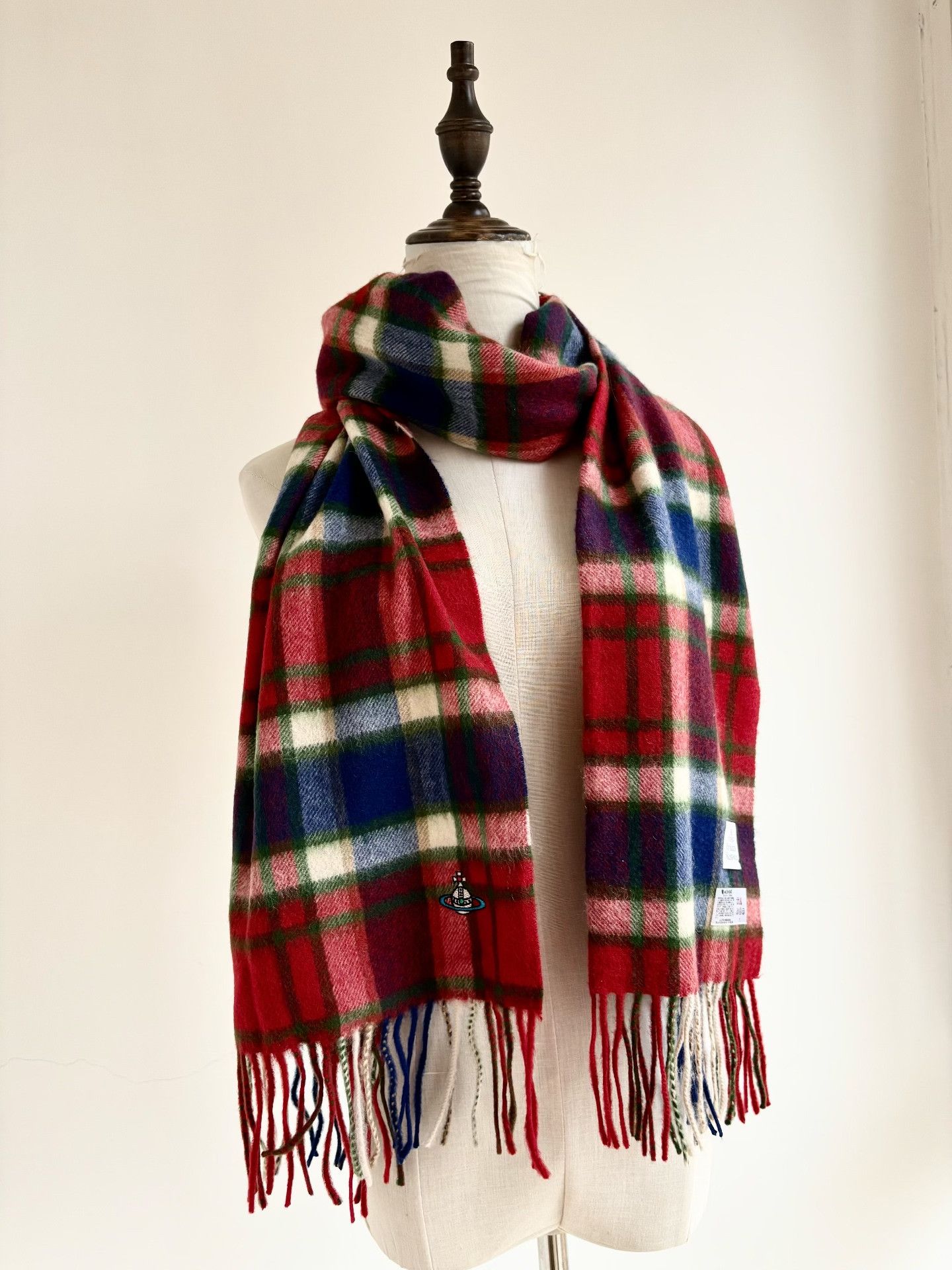 Vivienne Westwood Vivienne Westwood Vintage Plaid Saturn Scarf Size ONE SIZE - 3 Thumbnail
