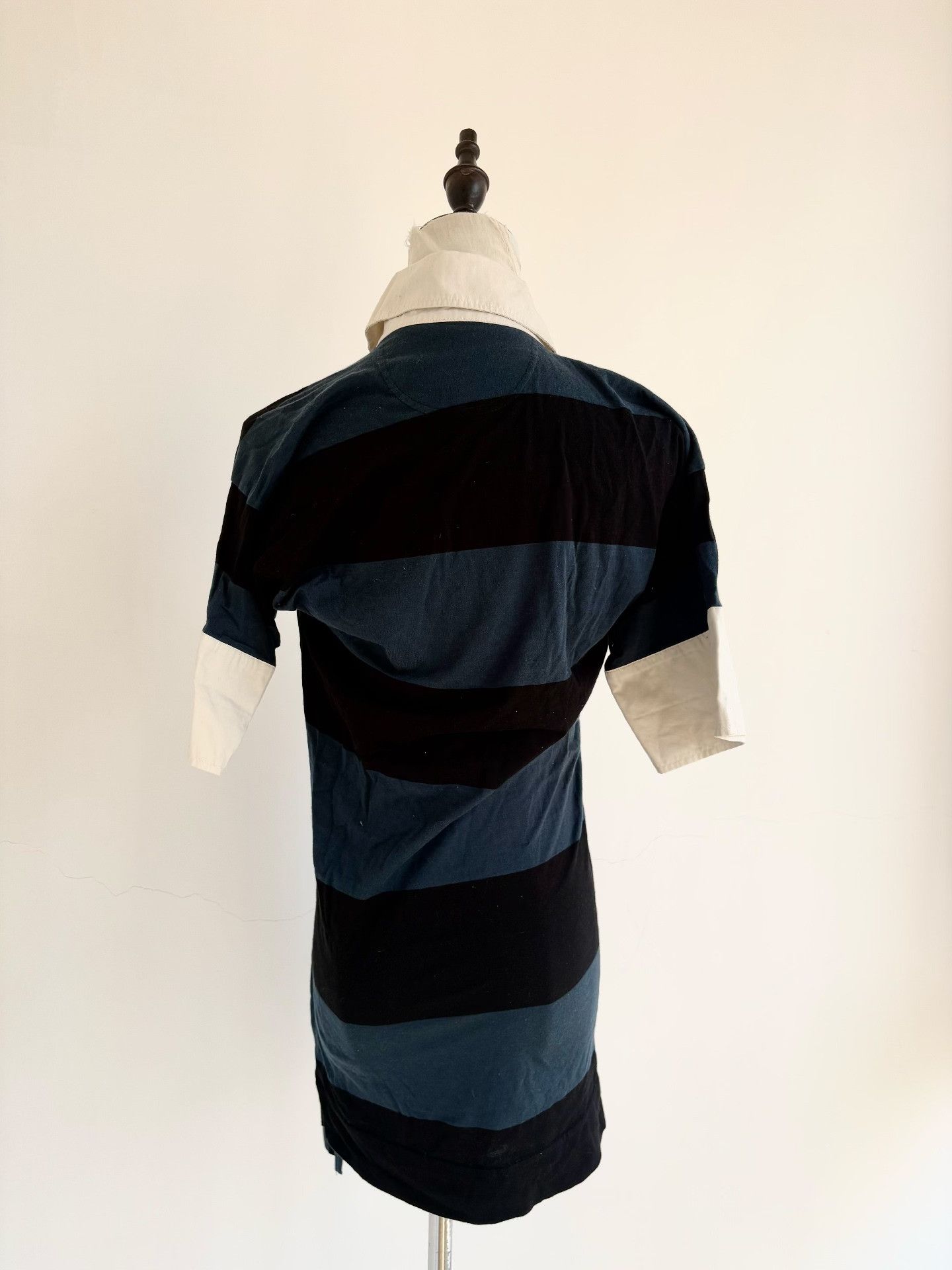 Vivienne Westwood Vivienne Westwood Blue Black Stripe Polo Dress Size L / US 10 / IT 46 - 4 Thumbnail