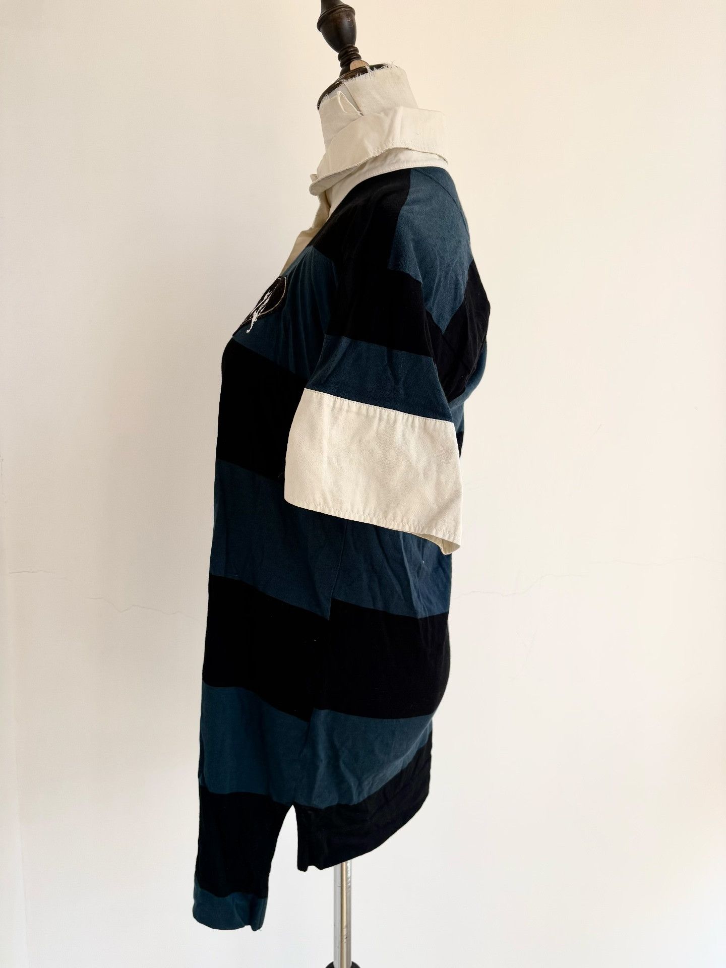 Vivienne Westwood Vivienne Westwood Blue Black Stripe Polo Dress Size L / US 10 / IT 46 - 3 Thumbnail