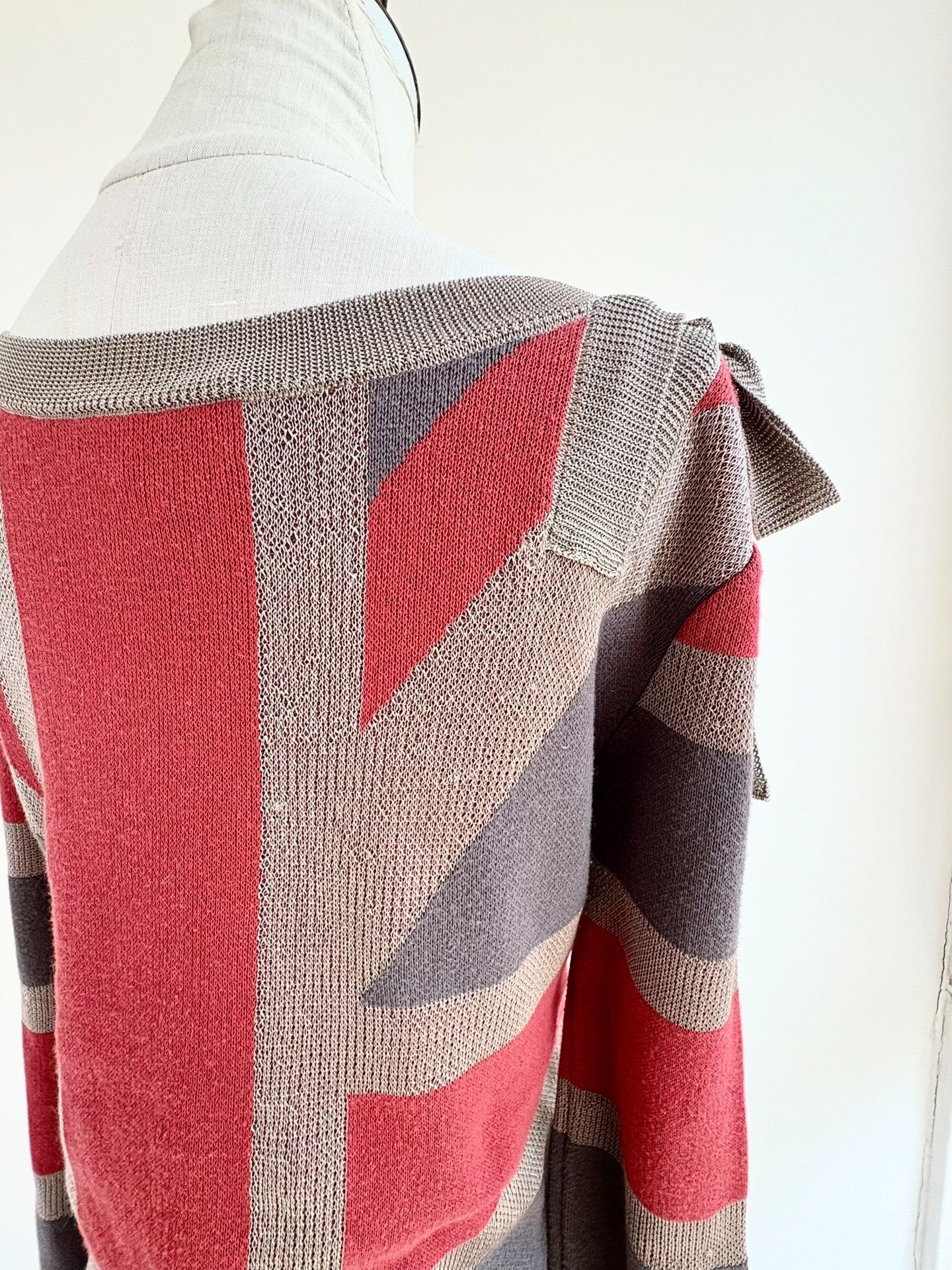 Vivienne Westwood Vivienne Westwood Gray Red Bow Knit Size M / US 6-8 / IT 42-44 - 7 Thumbnail