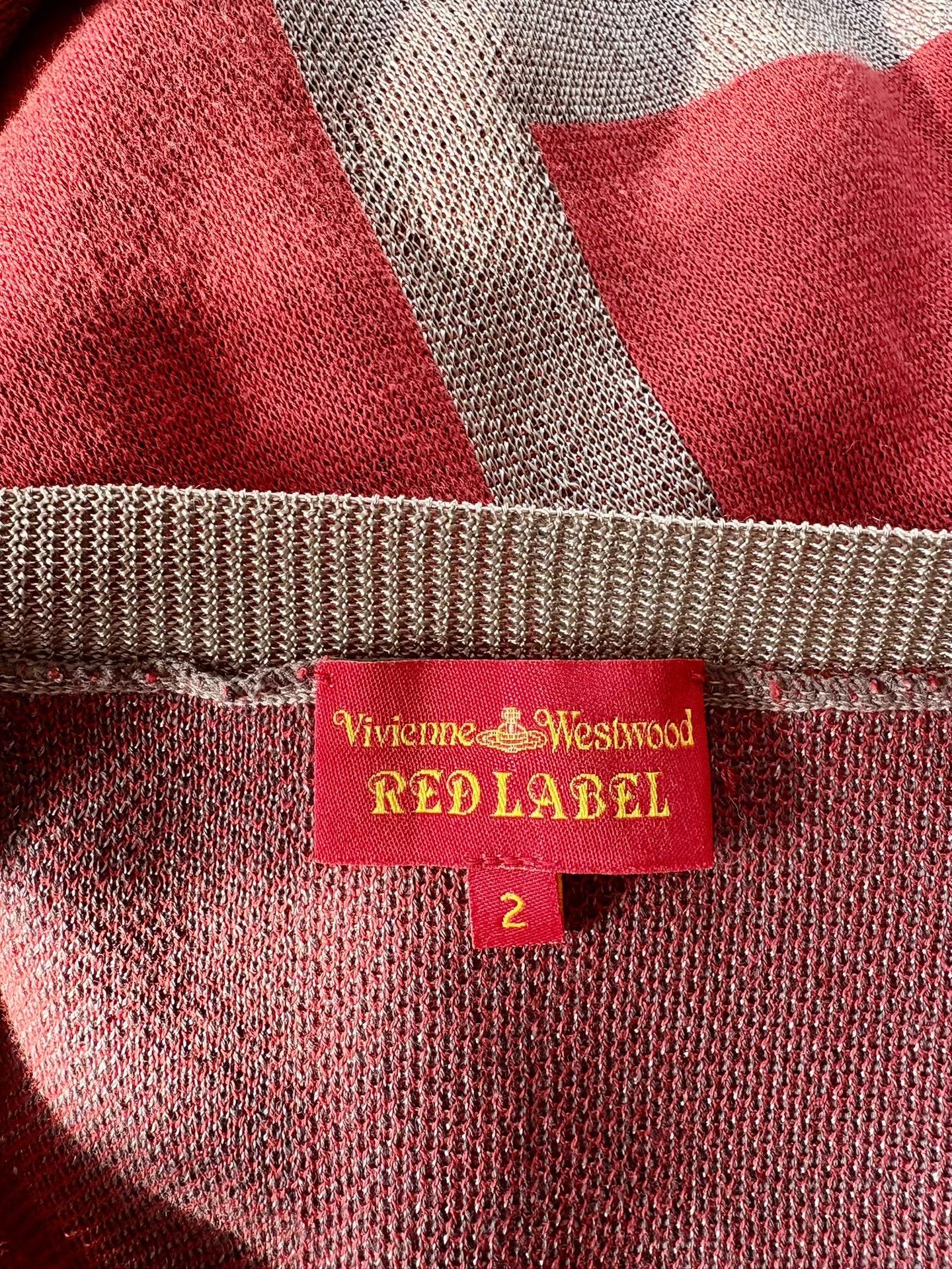 Vivienne Westwood Vivienne Westwood Gray Red Bow Knit Size M / US 6-8 / IT 42-44 - 9 Thumbnail