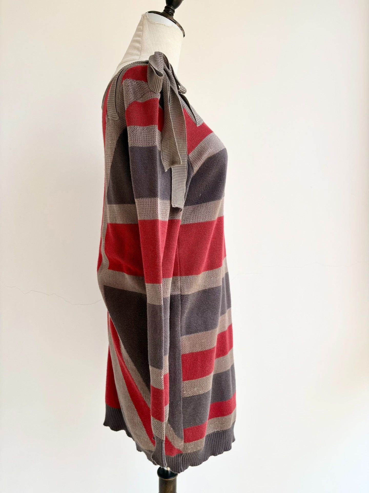 Vivienne Westwood Vivienne Westwood Gray Red Bow Knit Size M / US 6-8 / IT 42-44 - 6 Thumbnail