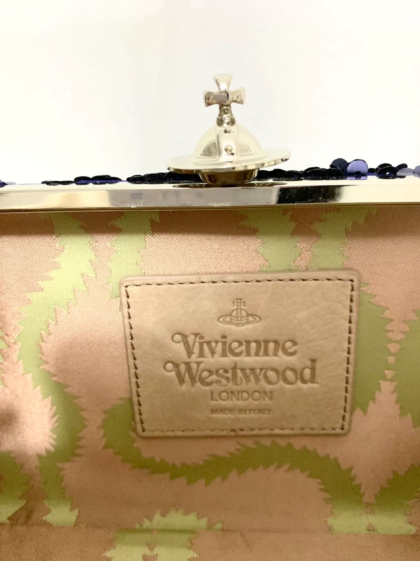 Vivienne Westwood Vivienne Westwood Sapphire Sequin Saturn Clutch Size ONE SIZE - 5 Thumbnail