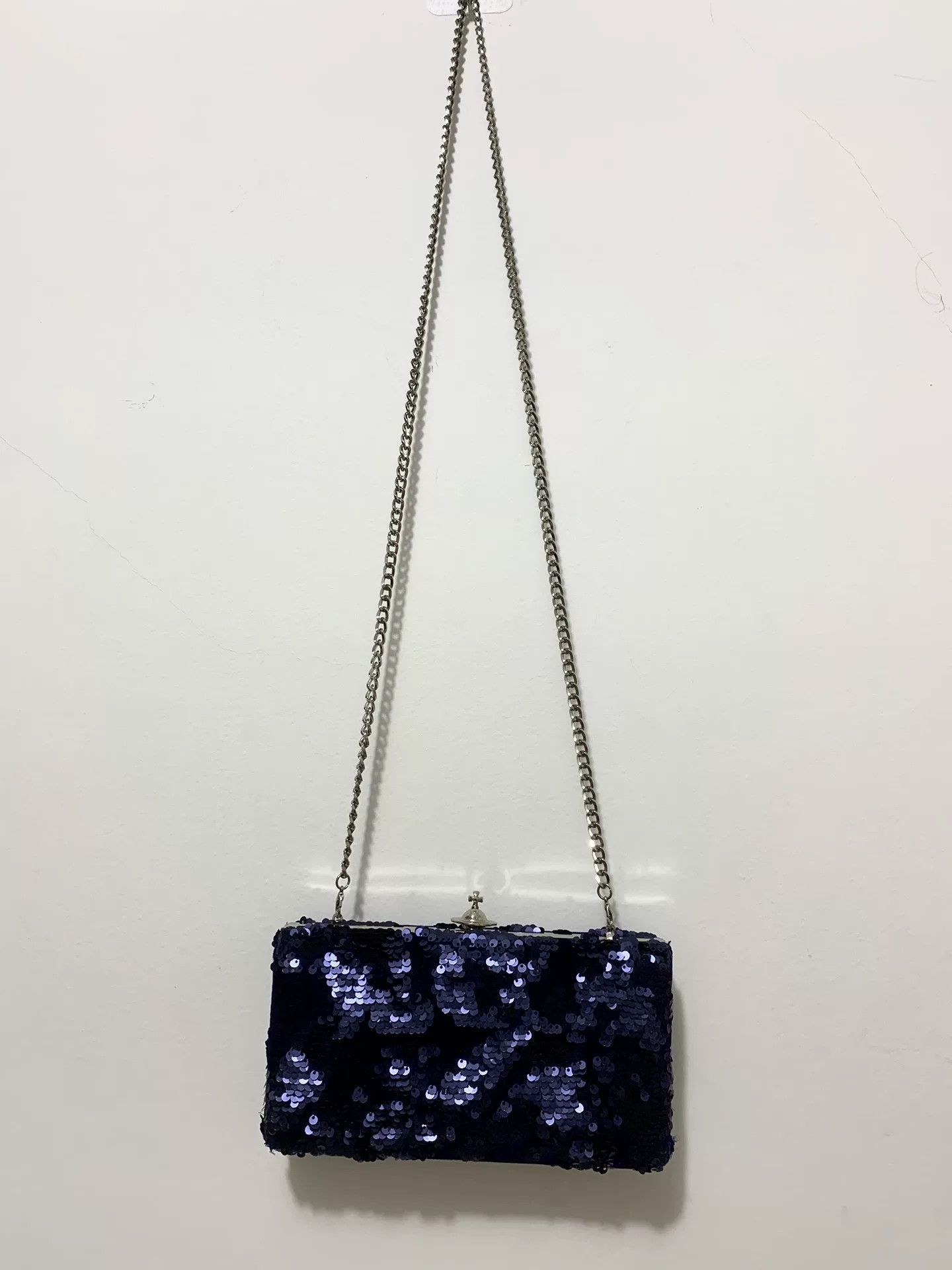 Vivienne Westwood Vivienne Westwood Sapphire Sequin Saturn Clutch Size ONE SIZE - 3 Thumbnail