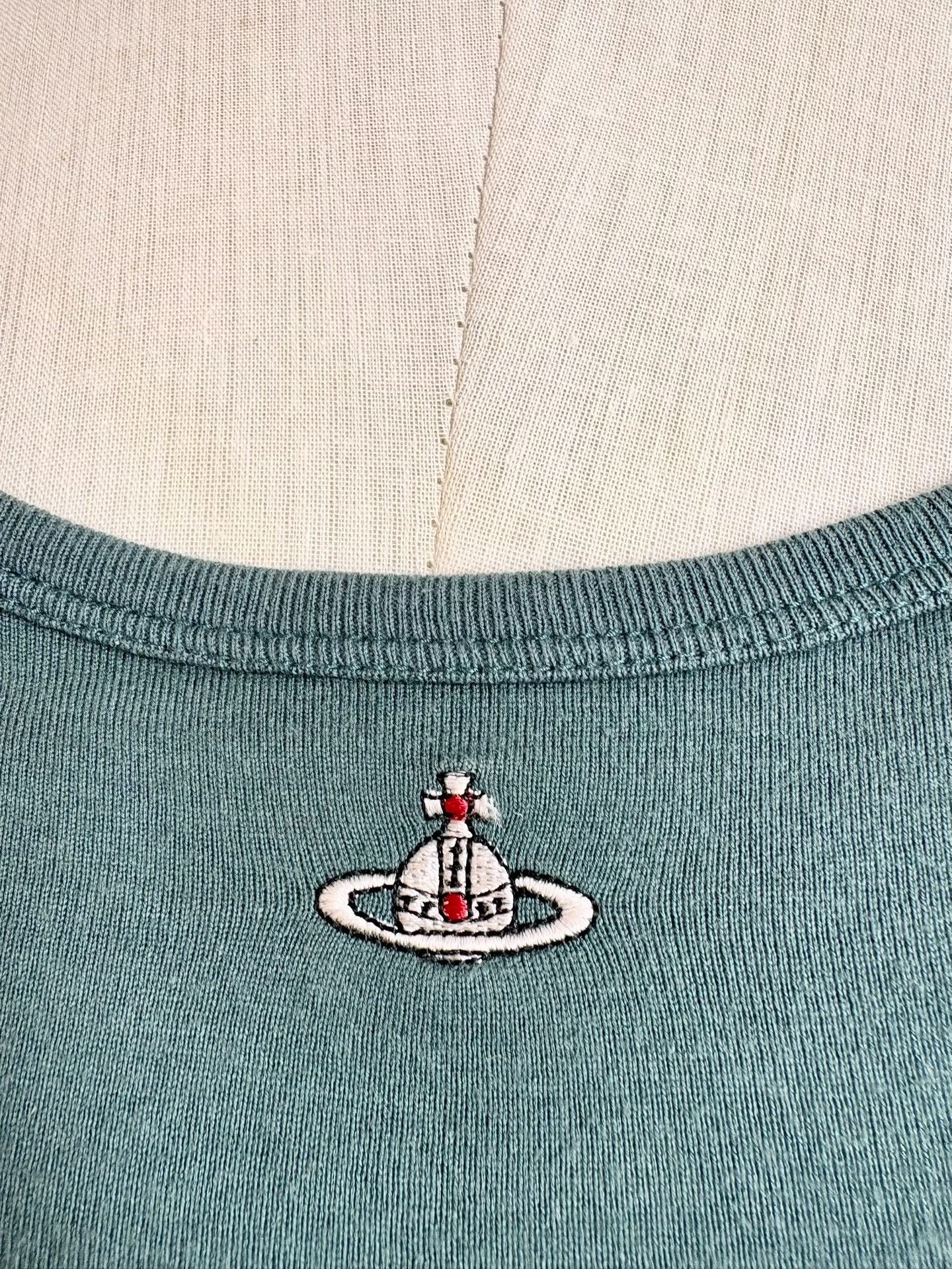 Vivienne Westwood Vivienne Westwood Vintage Green Saturn Top Size M / US 6-8 / IT 42-44 - 3 Thumbnail