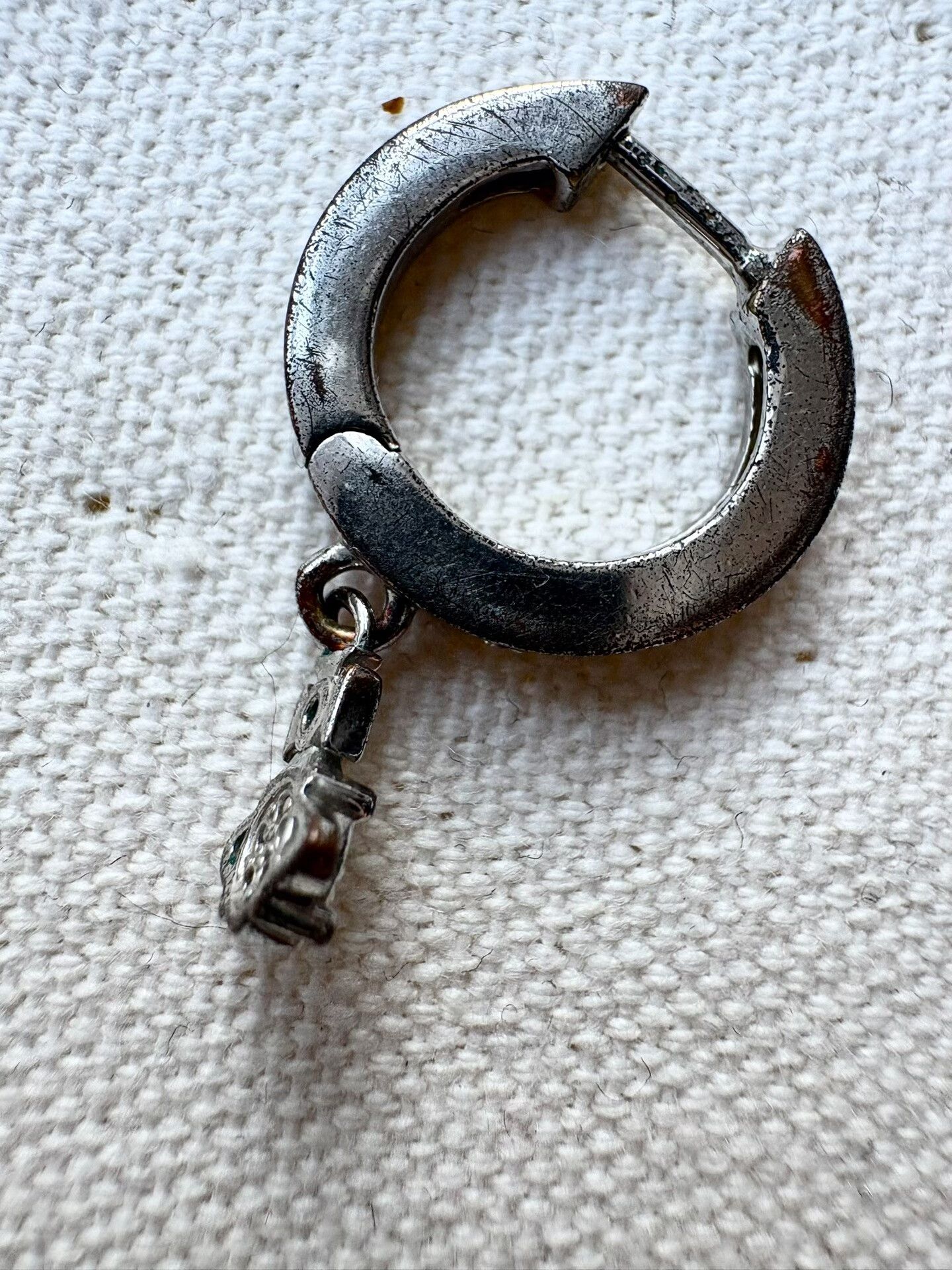 Vivienne Westwood Vivienne Westwood Vintage Silver Saturn Hoop Earrings Size ONE SIZE - 7 Thumbnail