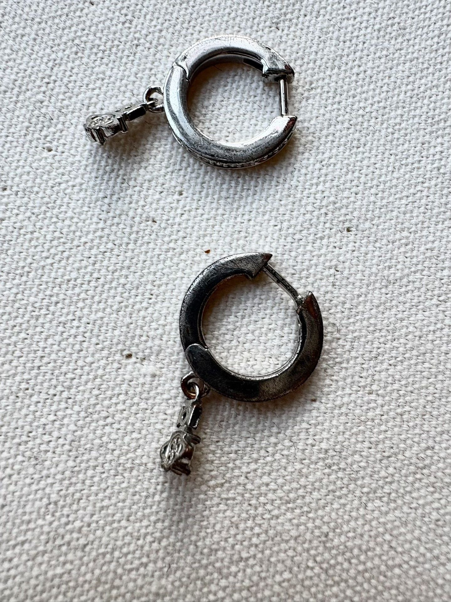 Vivienne Westwood Vivienne Westwood Vintage Silver Saturn Hoop Earrings Size ONE SIZE - 6 Thumbnail