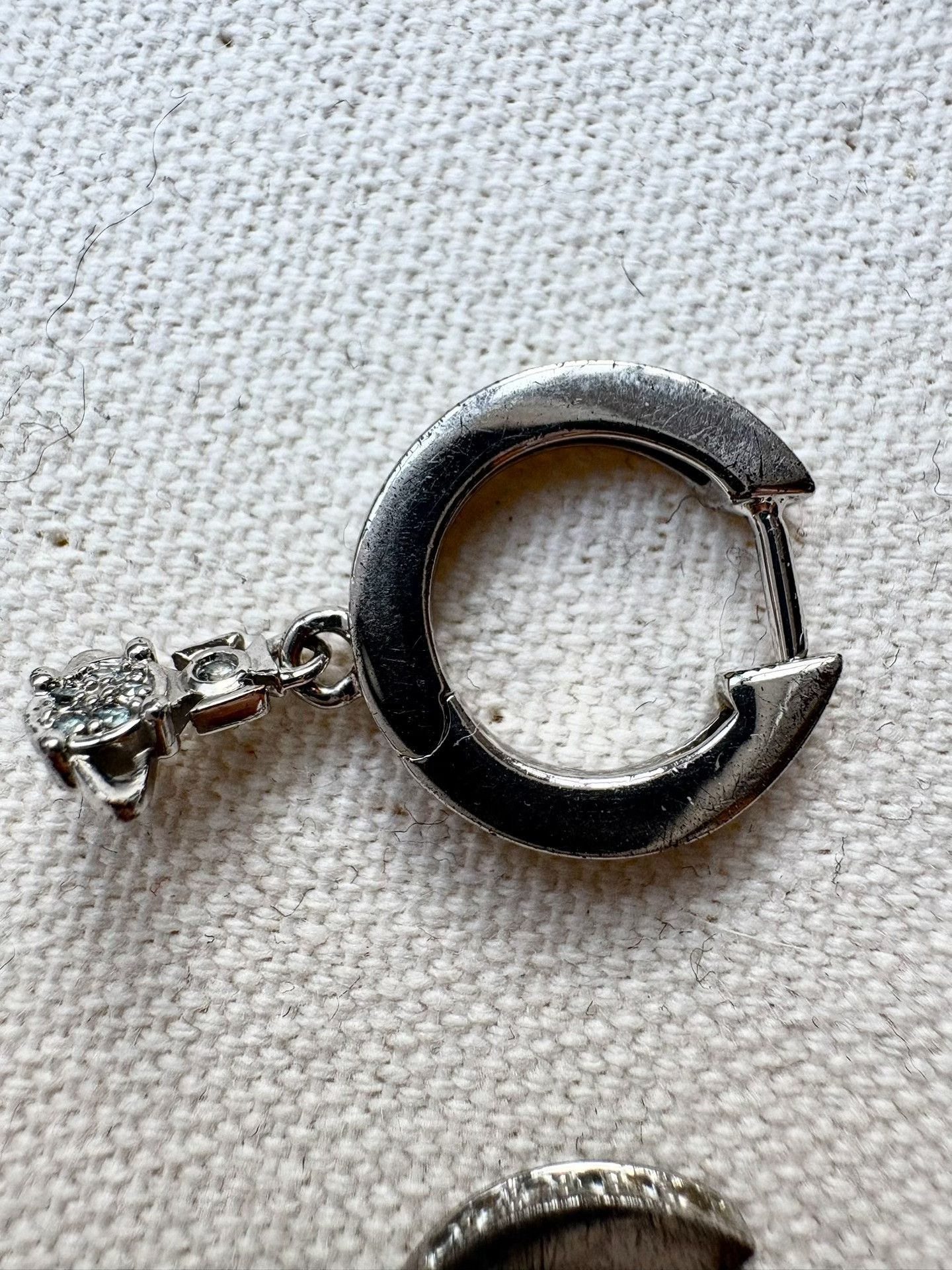 Vivienne Westwood Vivienne Westwood Vintage Silver Saturn Hoop Earrings Size ONE SIZE - 5 Thumbnail