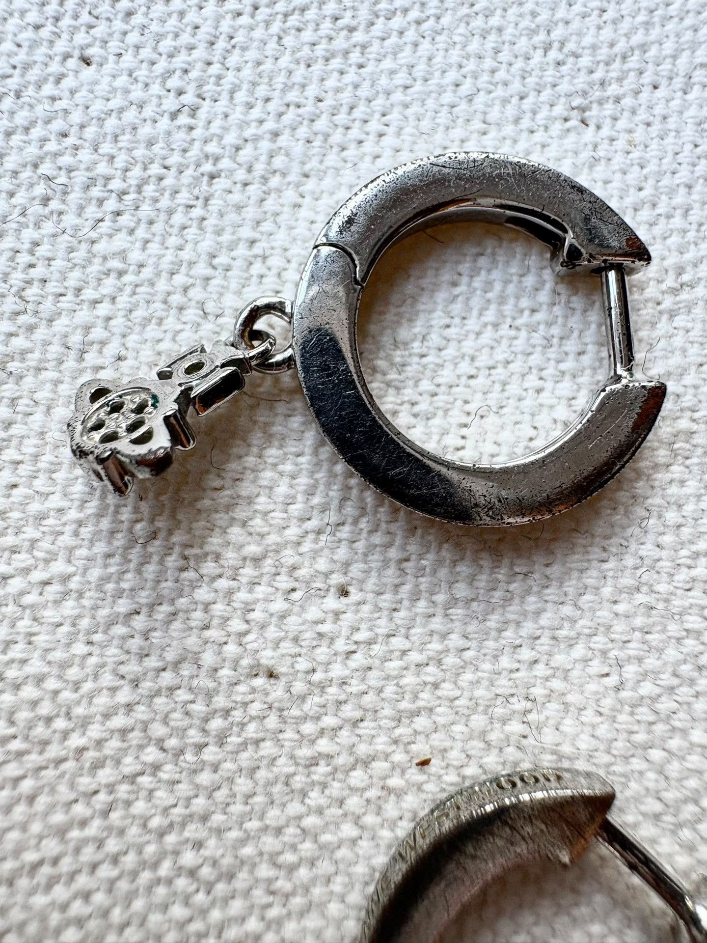 Vivienne Westwood Vivienne Westwood Vintage Silver Saturn Hoop Earrings Size ONE SIZE - 8 Thumbnail