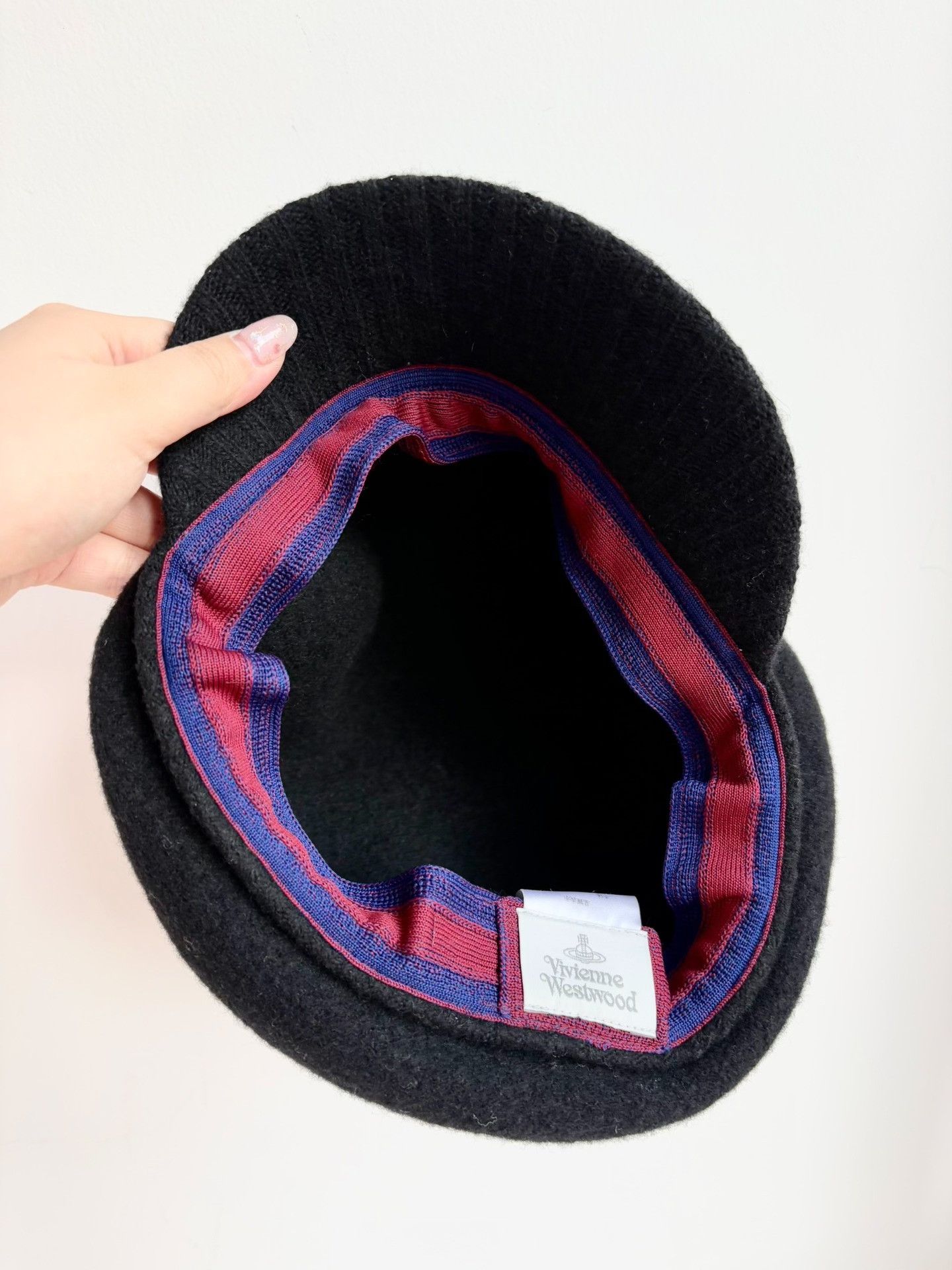 Vivienne Westwood Vivienne Westwood Vintage Black Leather Saturn Beret Size ONE SIZE - 5 Thumbnail