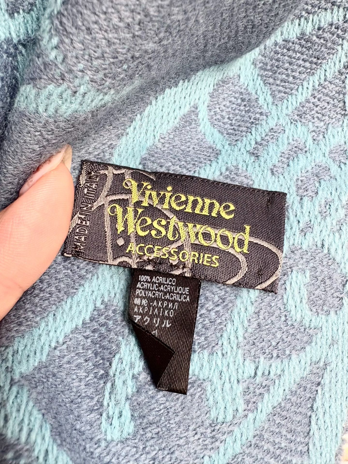 Vivienne Westwood Vivienne Westwood Vintage Blue Print Scarf Size ONE SIZE - 4 Thumbnail