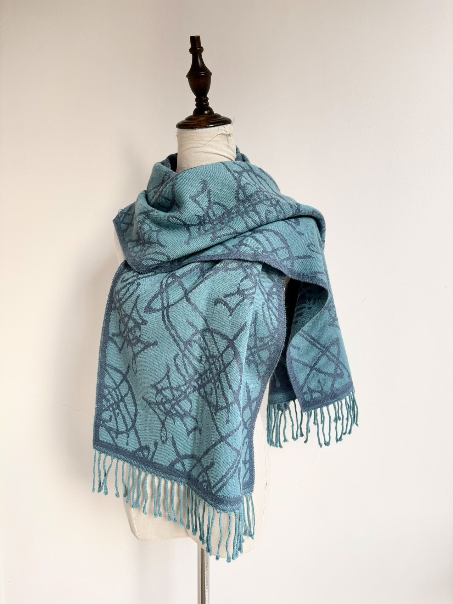 Vivienne Westwood Vivienne Westwood Vintage Blue Print Scarf Size ONE SIZE - 3 Thumbnail