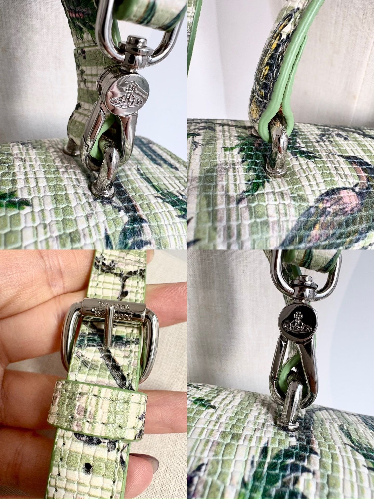 Vivienne Westwood Vivienne Westwood Vintage Green Saturn Handbag Size ONE SIZE - 7 Thumbnail
