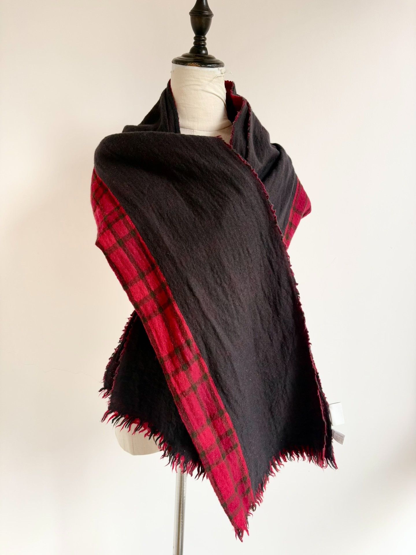 Vivienne Westwood Vivienne Westwood Red Brown Plaid Saturn Scarf Size ONE SIZE - 4 Thumbnail