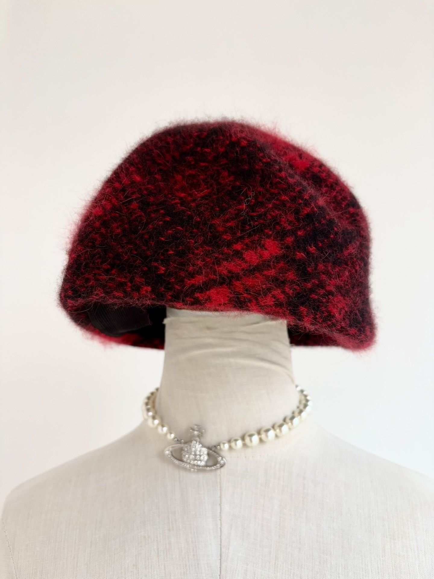 Vivienne Westwood Vivienne Westwood Vintage Plaid Saturn Beret Size ONE SIZE - 3 Thumbnail