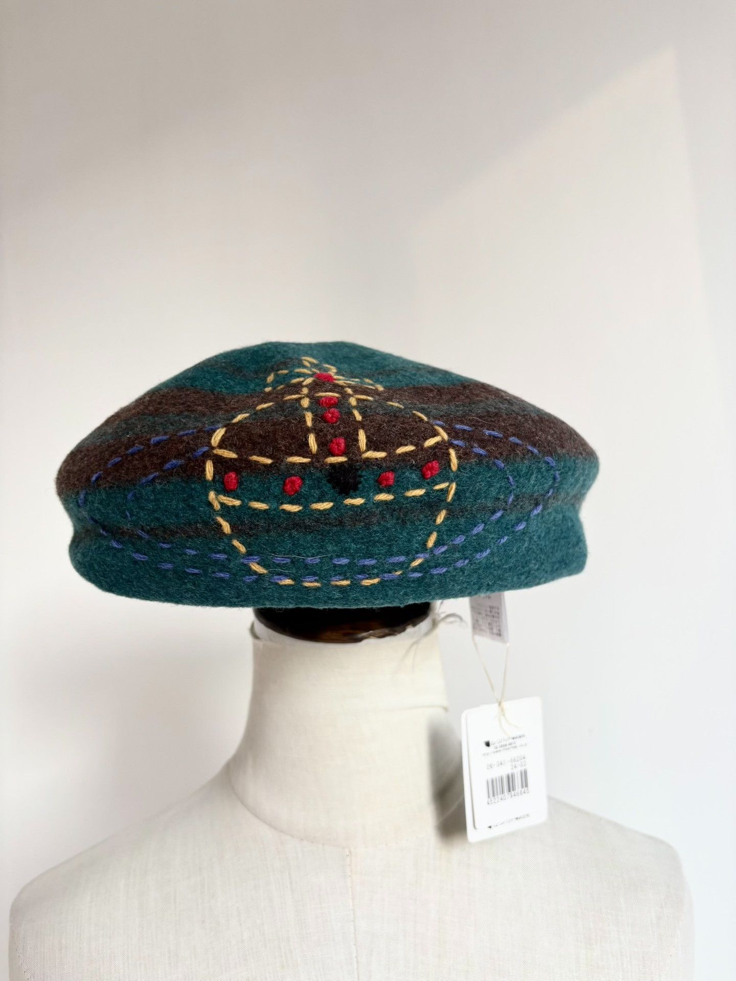 Vivienne Westwood Vivienne Westwood Saturn Embroidered Beret Size ONE SIZE - 2 Thumbnail