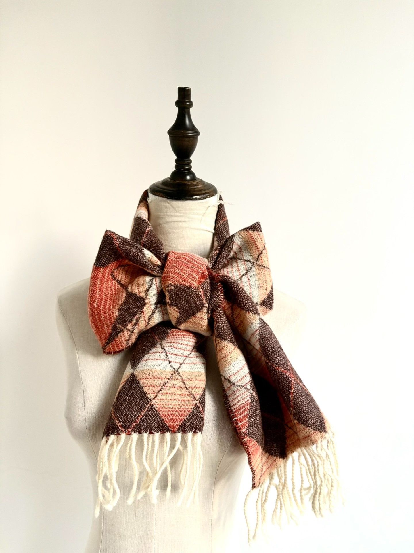 Vivienne Westwood Vivienne Westwood Vintage Gradient Orange Wool Scarf Size ONE SIZE - 3 Thumbnail