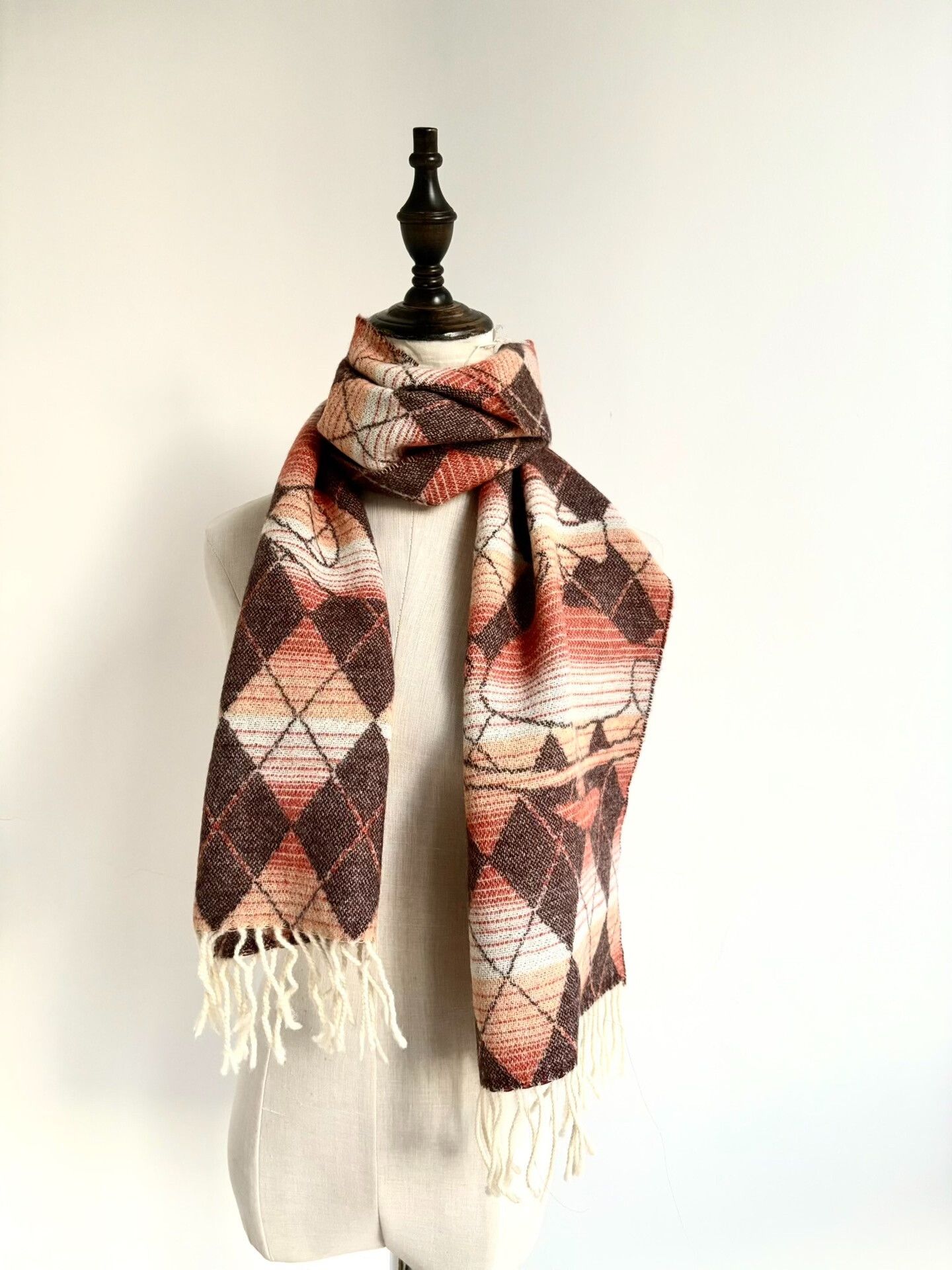 Vivienne Westwood Vivienne Westwood Vintage Gradient Orange Wool Scarf Size ONE SIZE - 4 Thumbnail