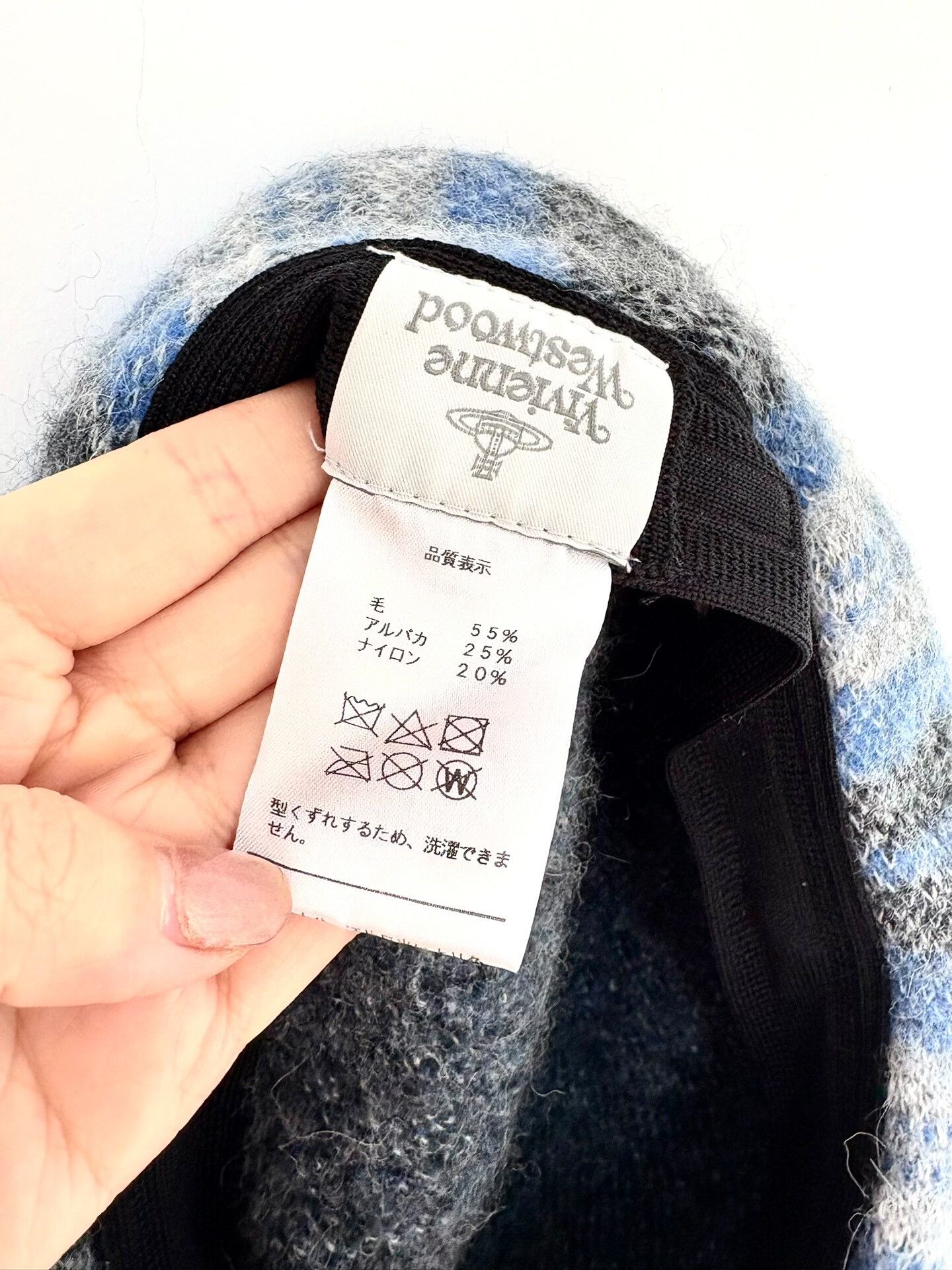 Vivienne Westwood Vivienne Westwood Vintage Gray Blue Plaid Beret Size ONE SIZE - 7 Thumbnail