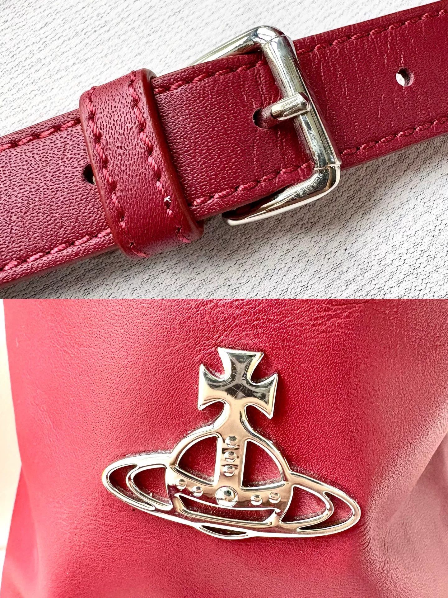 Vivienne Westwood Vivienne Westwood Red Saturn Bucket Crossbody Size ONE SIZE - 9 Thumbnail