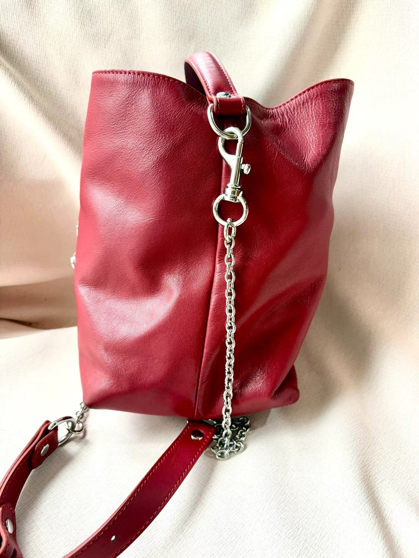 Vivienne Westwood Vivienne Westwood Red Saturn Bucket Crossbody Size ONE SIZE - 3 Thumbnail