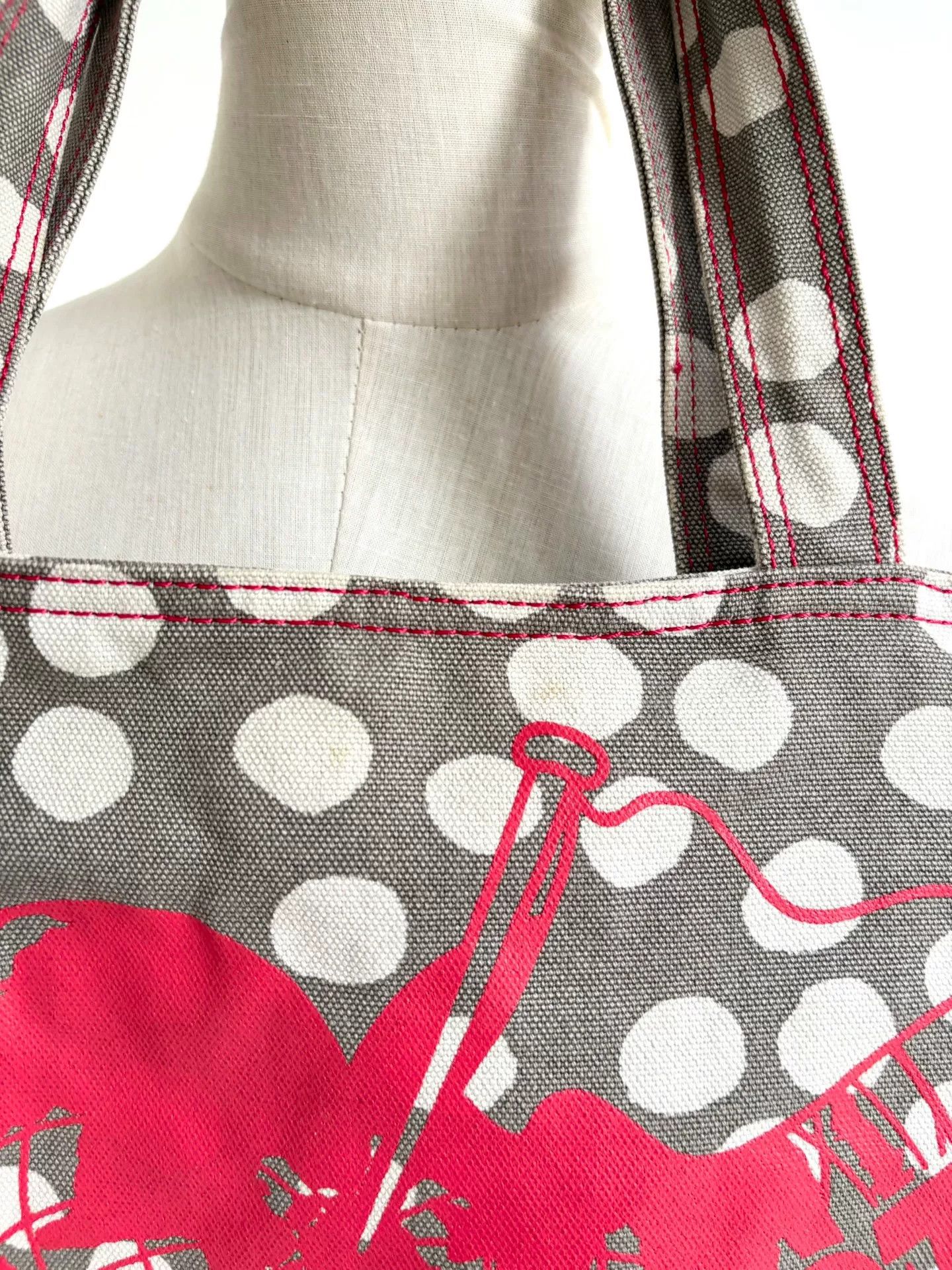 Vivienne Westwood Vivienne Westwood Vintage Polka Dot Canvas Handbag Size ONE SIZE - 8 Thumbnail