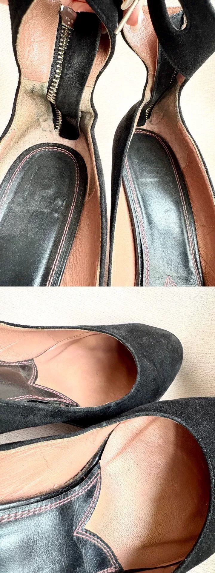 Vivienne Westwood Vivienne Westwood Vintage Black Suede Heels Size US 5.5 / IT 35.5 - 8 Thumbnail