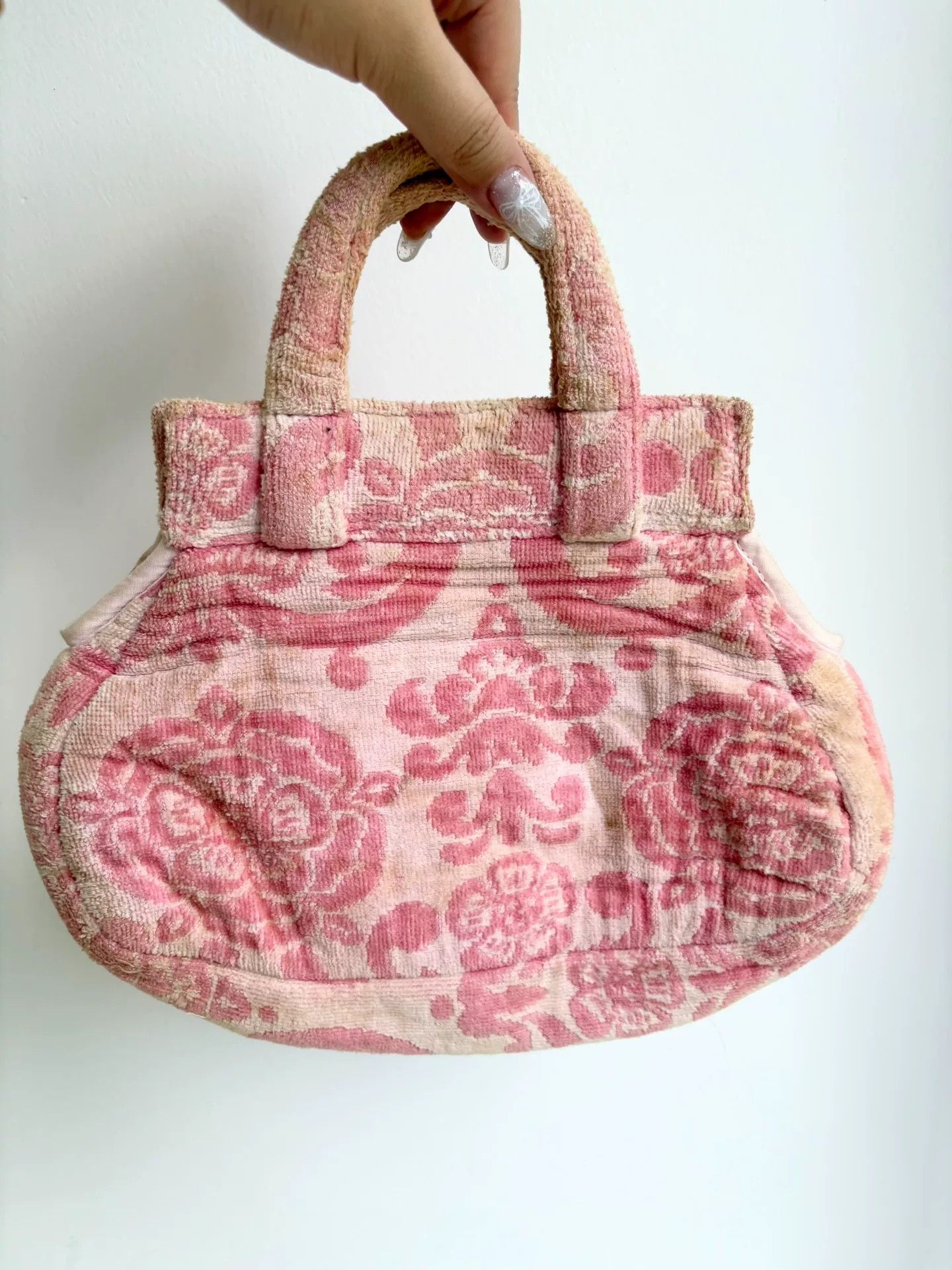 Vivienne Westwood Vivienne Westwood Vintage Pink Carved Towel Bag Small Size ONE SIZE - 2 Thumbnail