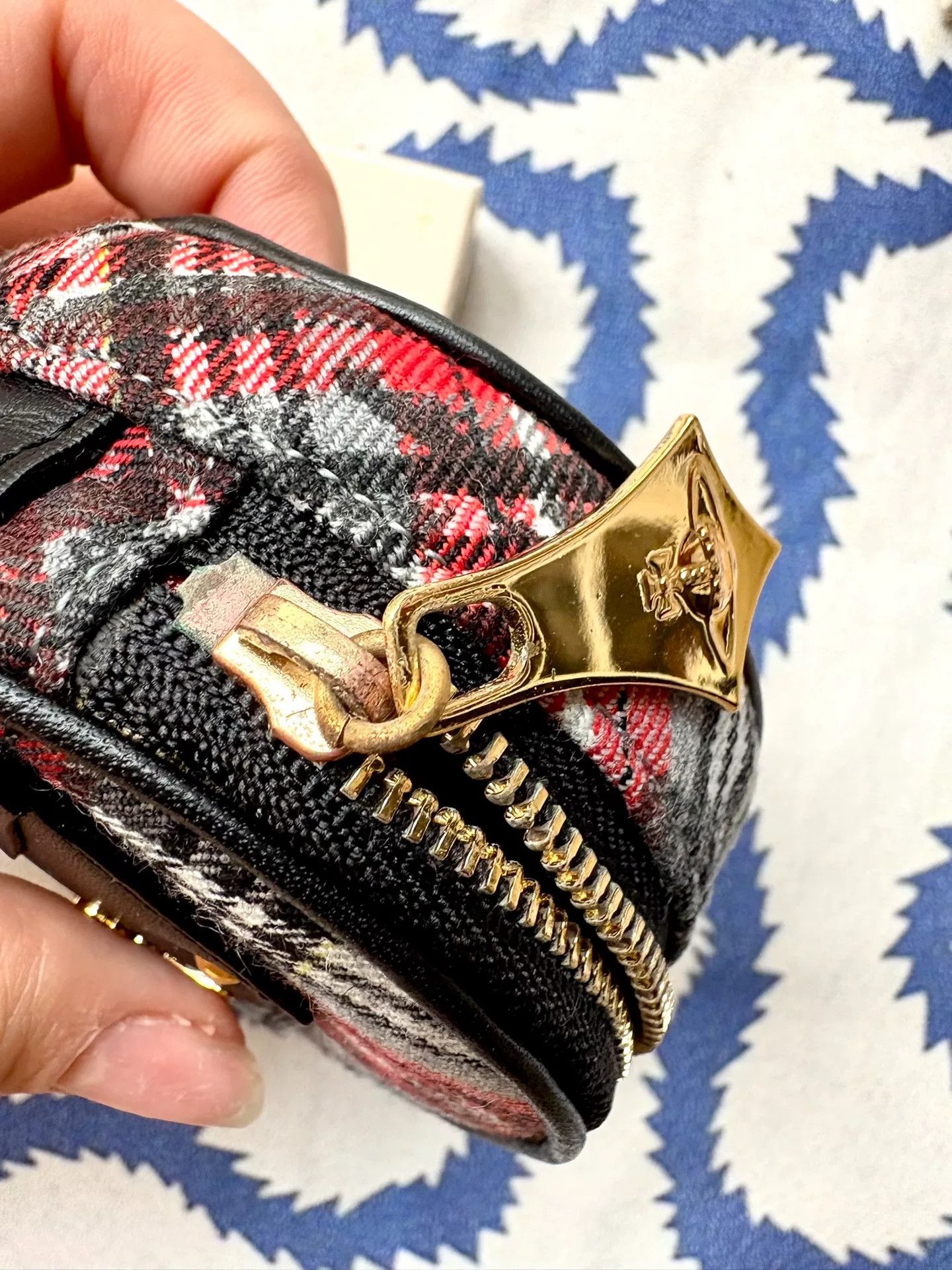 Vivienne Westwood Vivienne Westwood Vintage Graffiti Check Coin Purse Size ONE SIZE - 2 Thumbnail