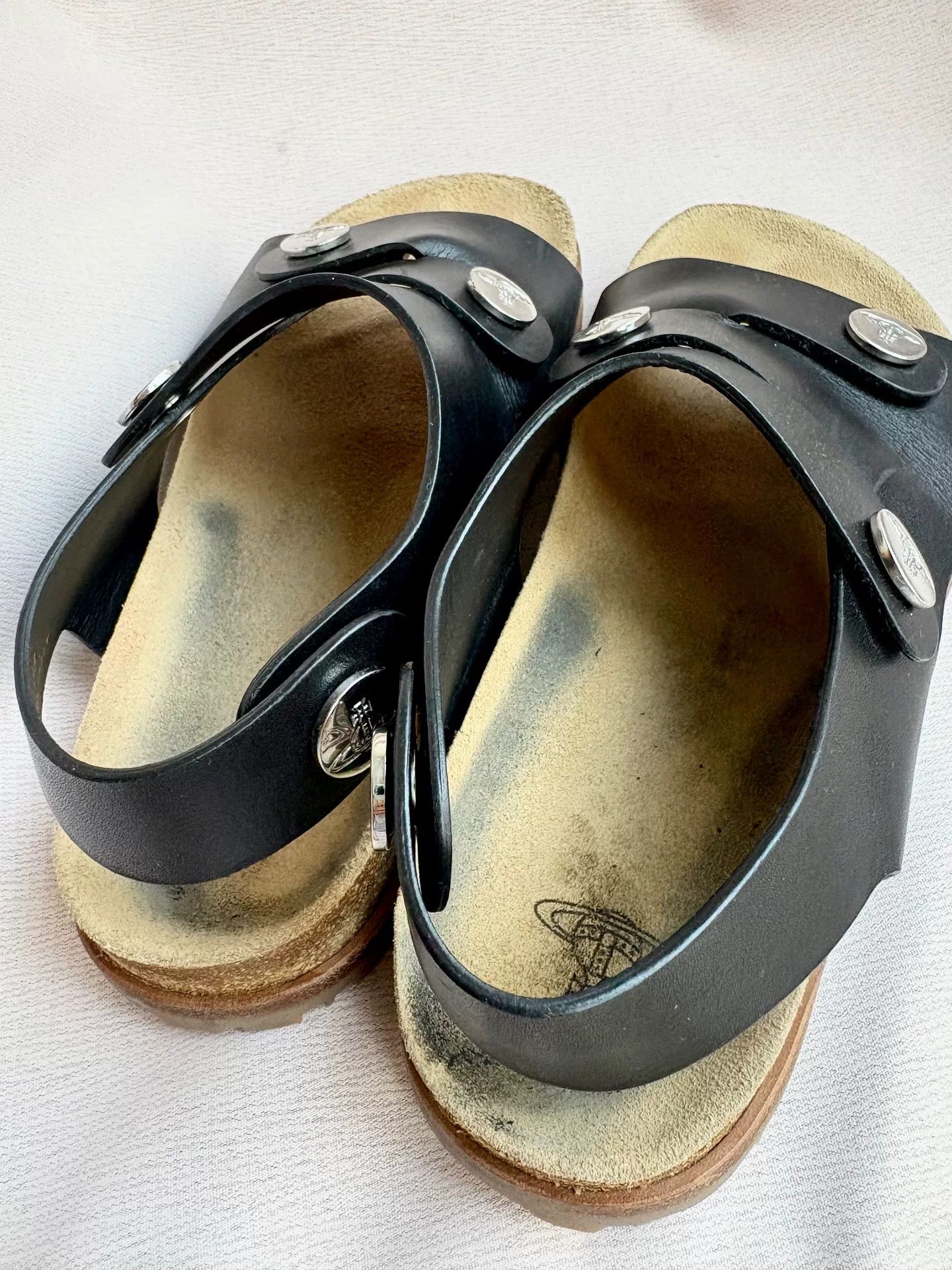Vivienne Westwood Vivienne Westwood Black Saturn Birkenstock Size US 7 / IT 37 - 6 Thumbnail