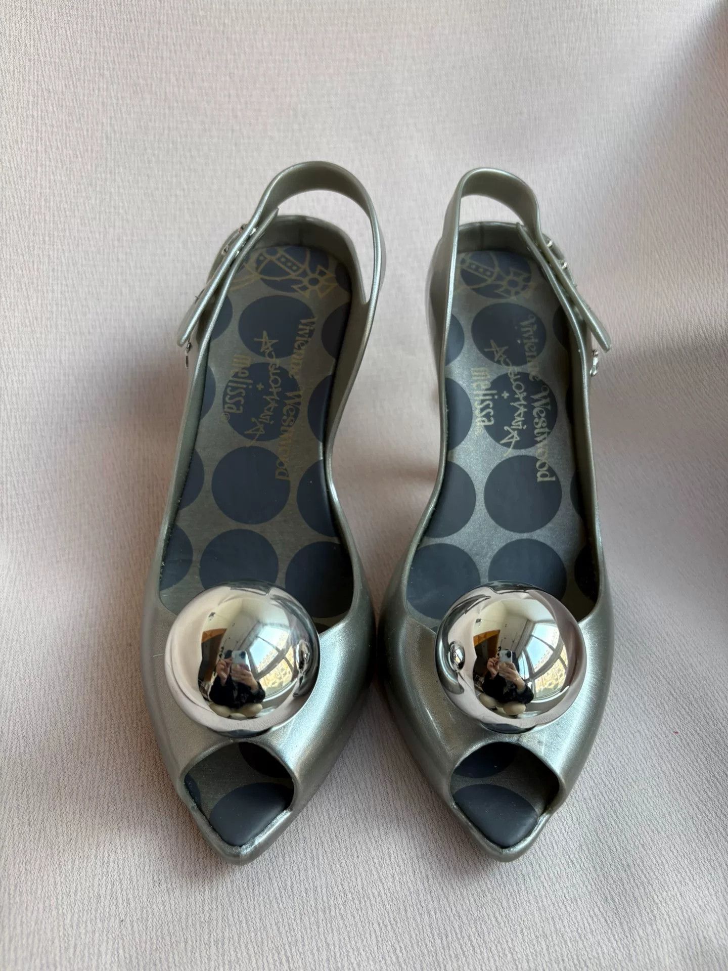 Vivienne Westwood Vivienne Westwood Melissa Silver Ball Heels Size US 7 / IT 37 - 2 Thumbnail